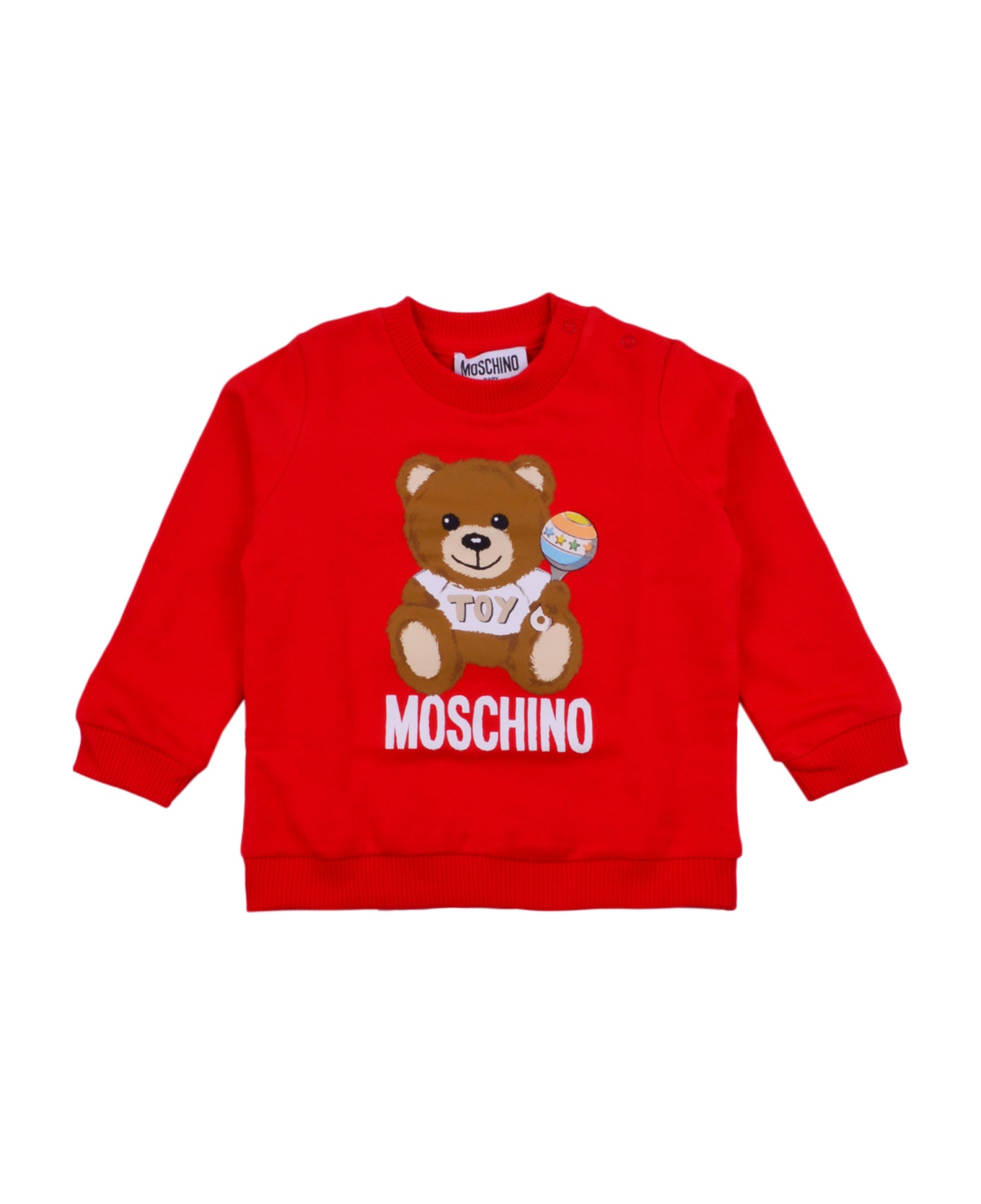Moschino Cotton Sweatshirt - Red