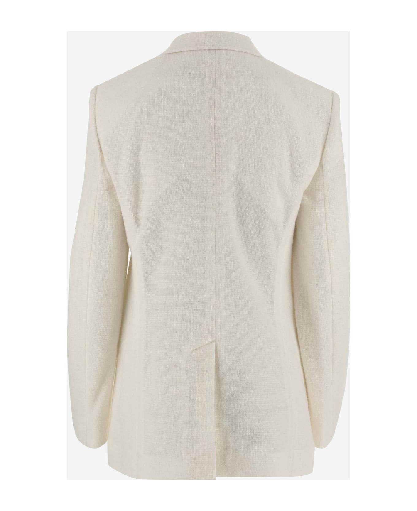 Chloé Wool And Cashmere Blend Jacket - White