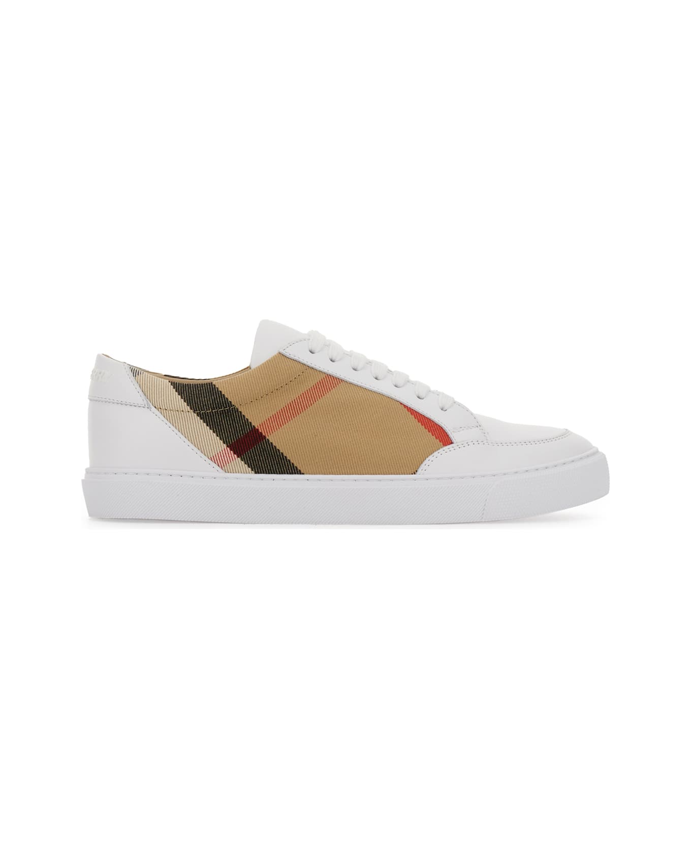Burberry Multicolor Leather And Fabric Sneakers - A1462
