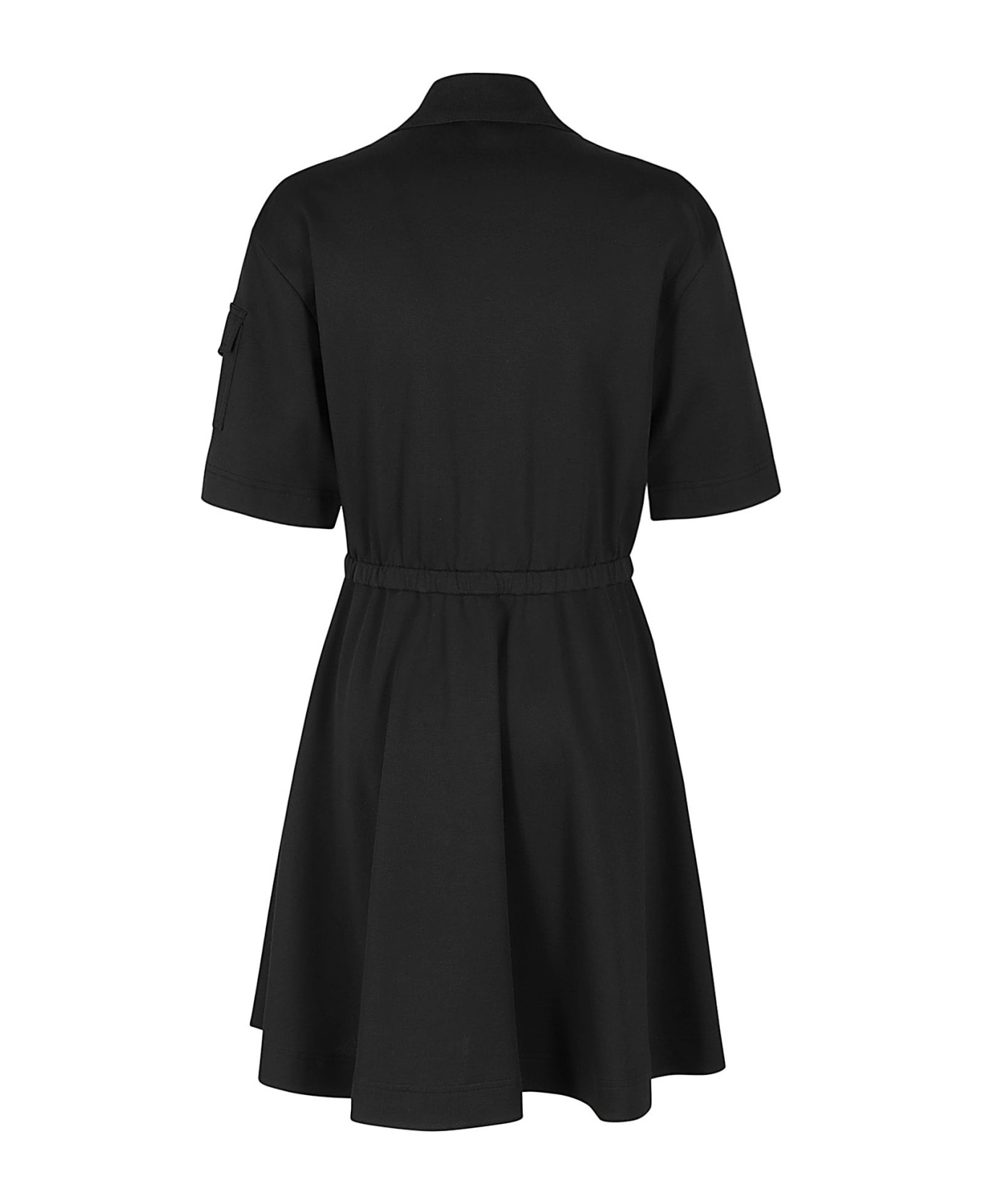 Moncler Logo Patch Two-way Zipped Dress - Nero ワンピース＆ドレス