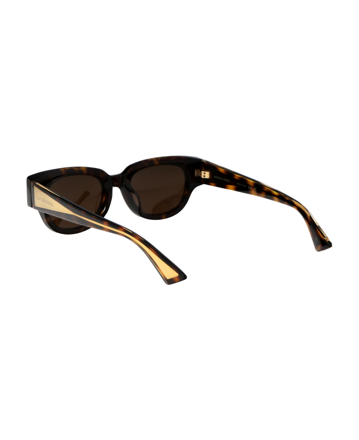 Bottega Veneta Eyewear Bv1278sa Sunglasses - 002 HAVANA CRYSTAL BROWN