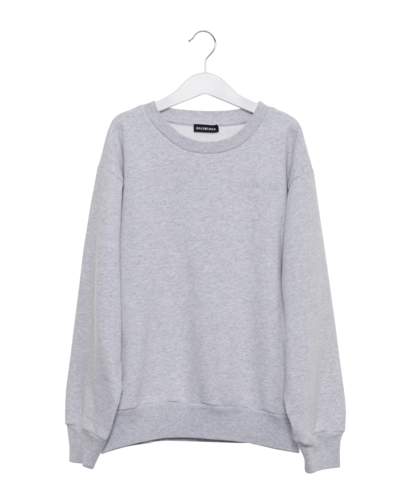 Balenciaga Logo Embroidered Sweatshirt - Grigio ニットウェア＆スウェットシャツ
