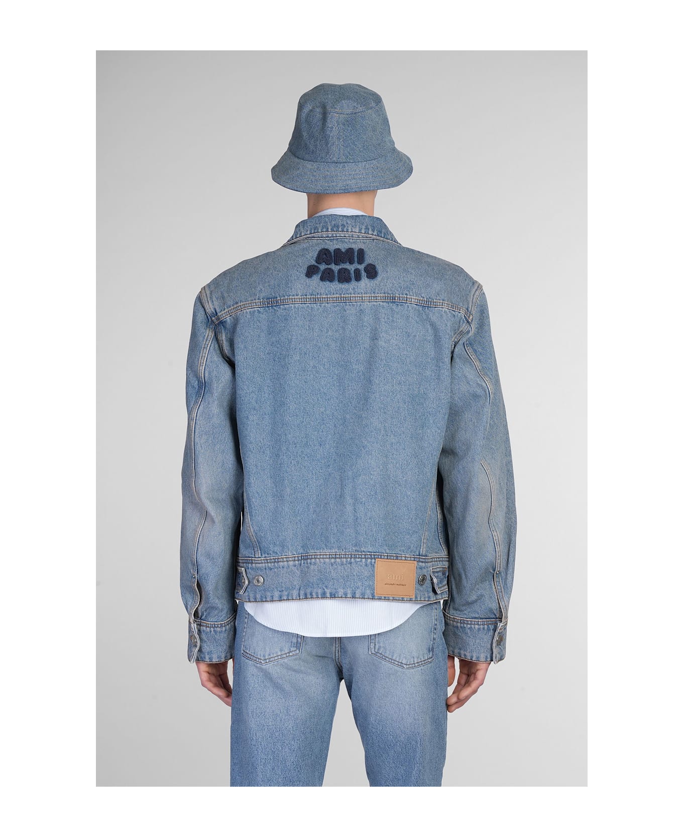 Ami Alexandre Mattiussi Denim Jackets In Blue Cotton - blue