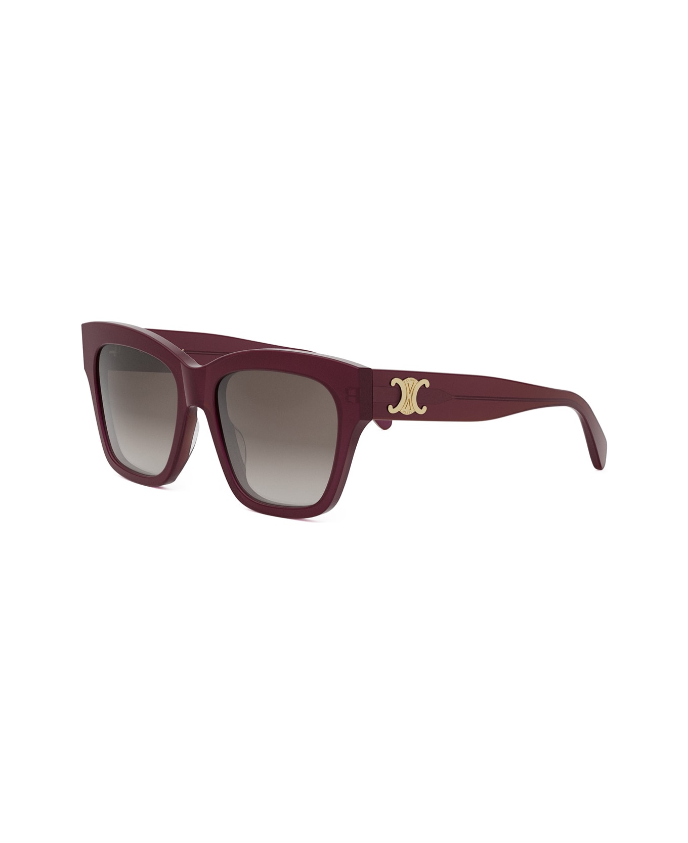 Celine Cl40253i Triomphe 69f Rosso Lucido Sunglasses - Rosso