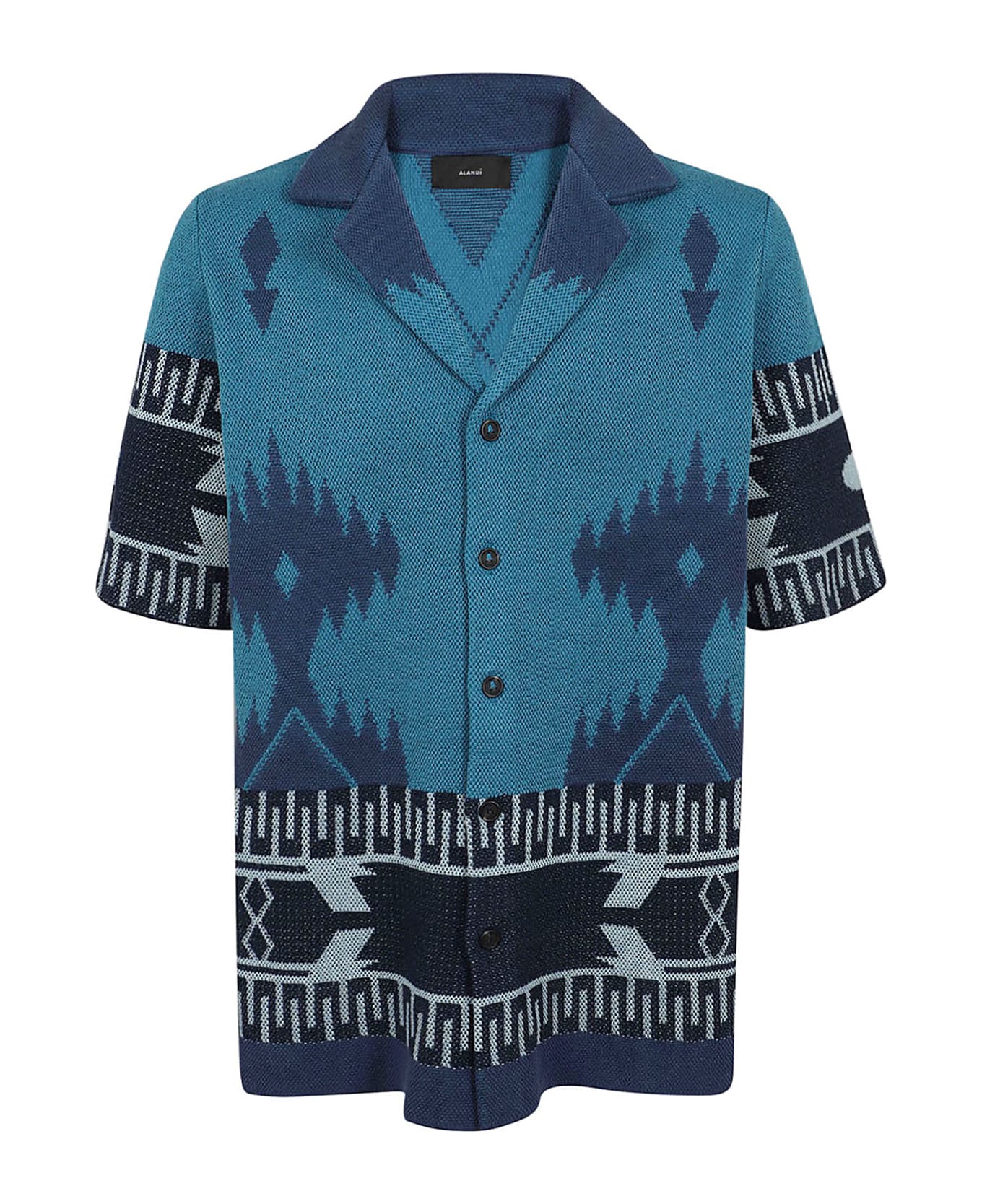 Alanui Icon Piquet Shirt - Surfndeep Blue