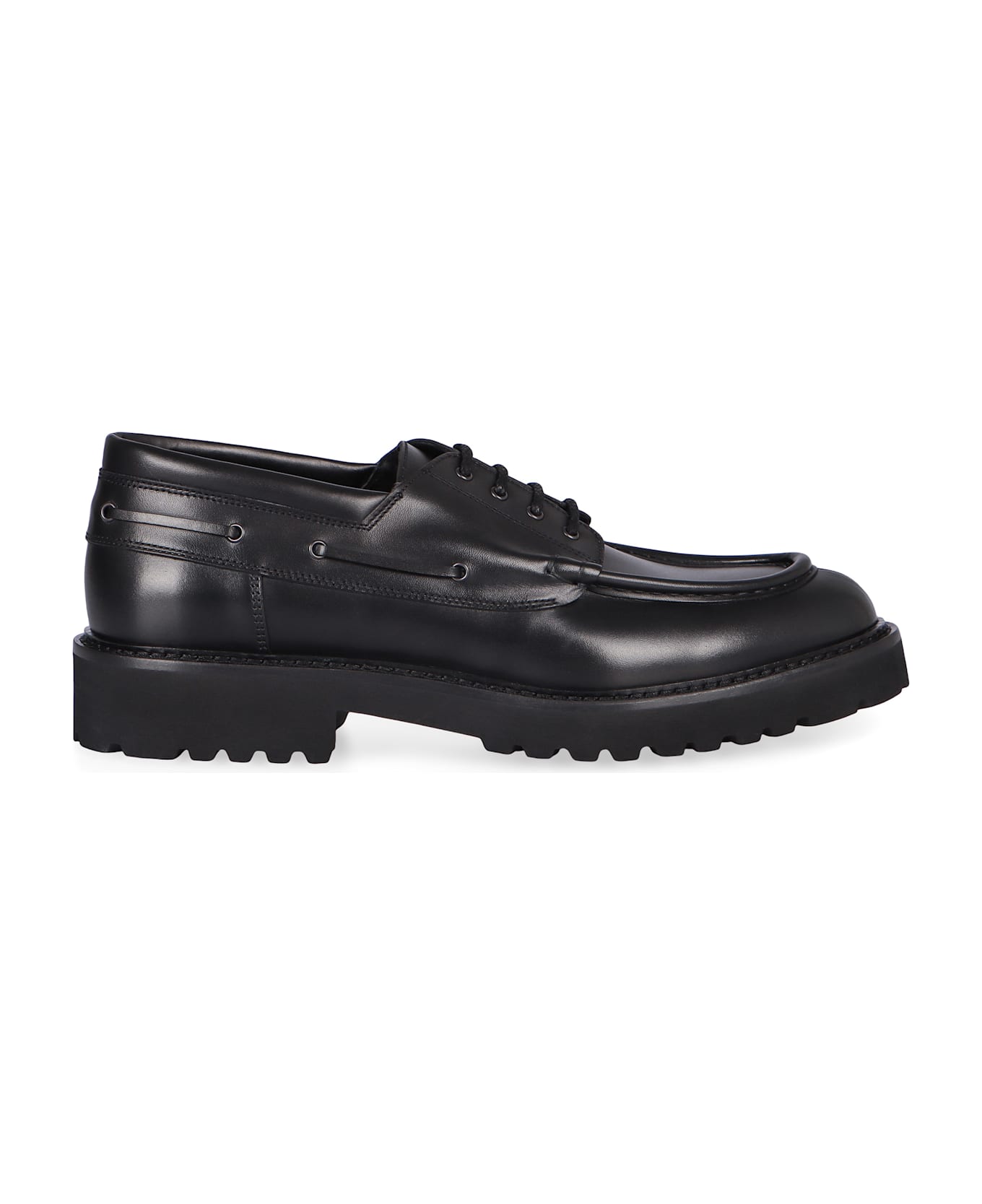 Doucal
s Leather Lace-up Shoes - black