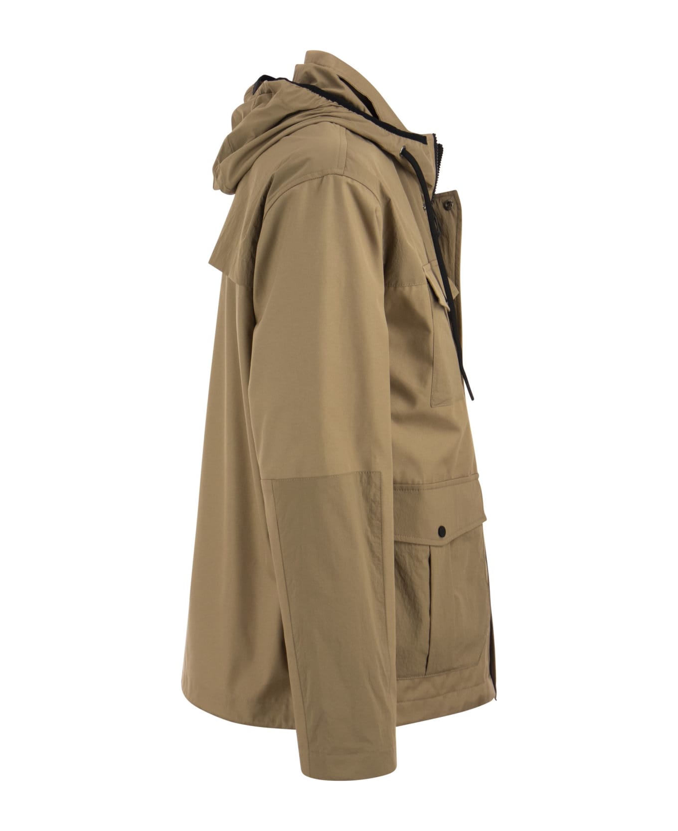 Herno Multi-pocket Cotton Jacket - Camel