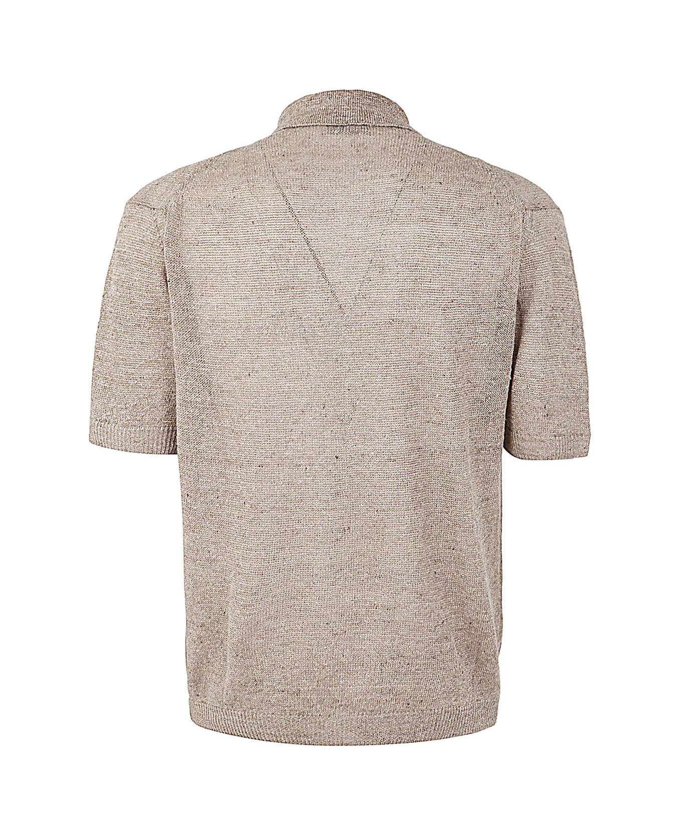 Filippo De Laurentiis Short Sleeve Over Shirt - Beige