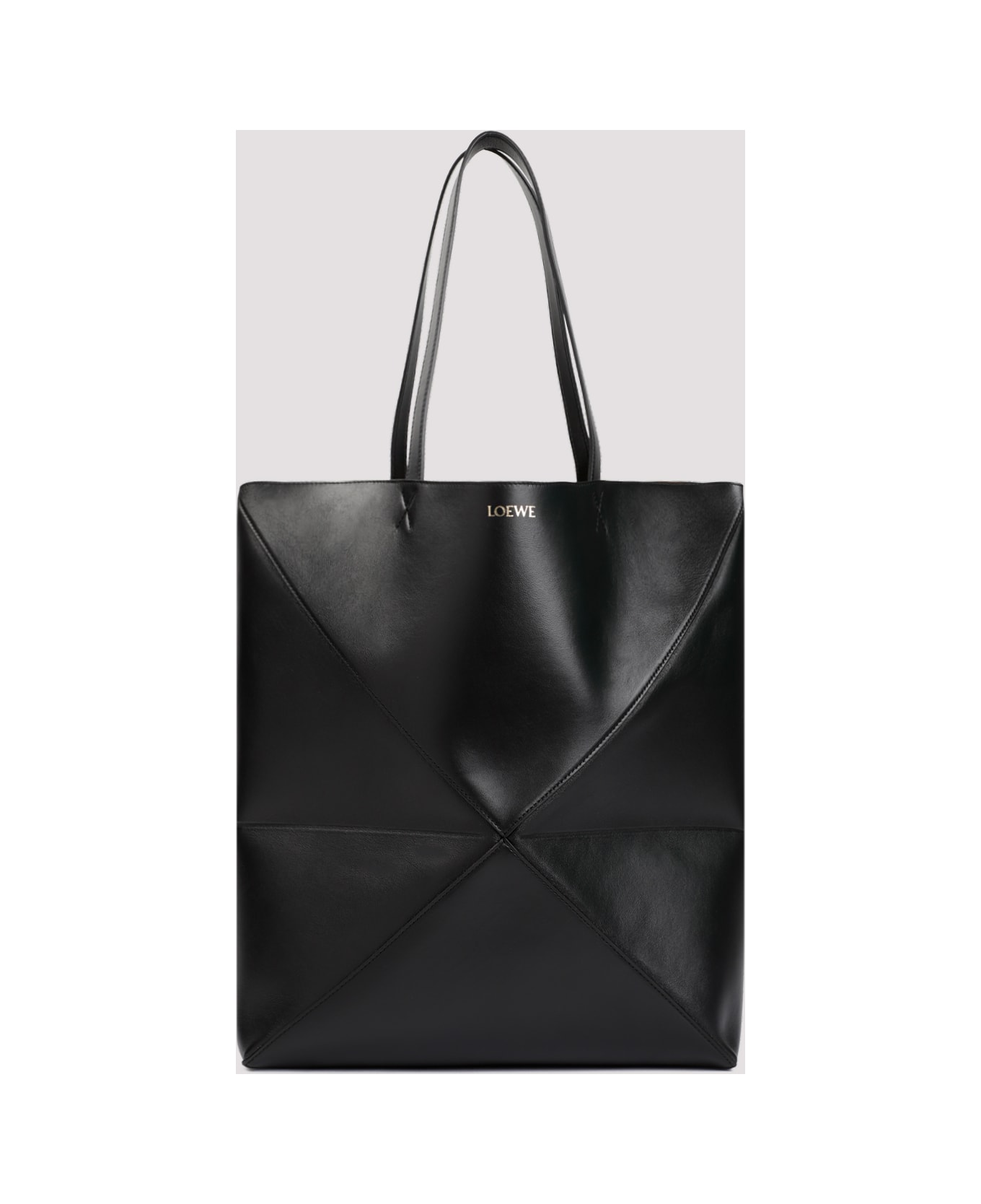 Loewe Puzzle Fold Large Tote - Black
