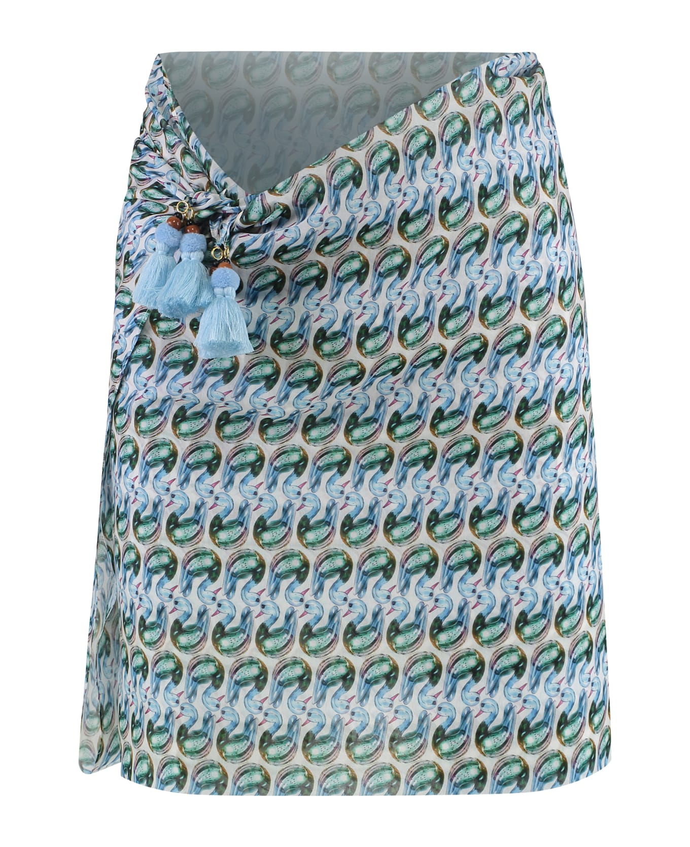 Tory Burch Printed Silk Sarong - Multicolor