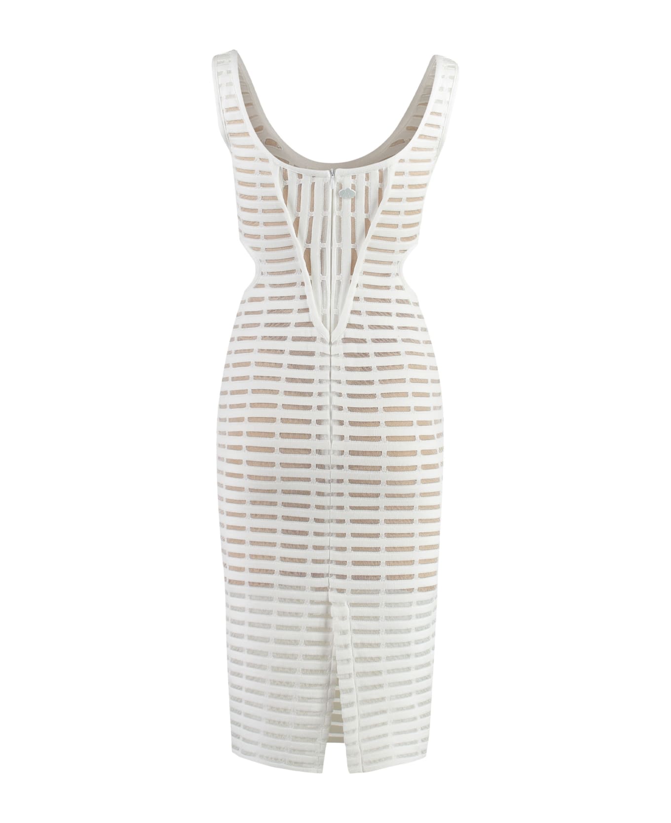 Genny Knitted Dress - White ワンピース＆ドレス