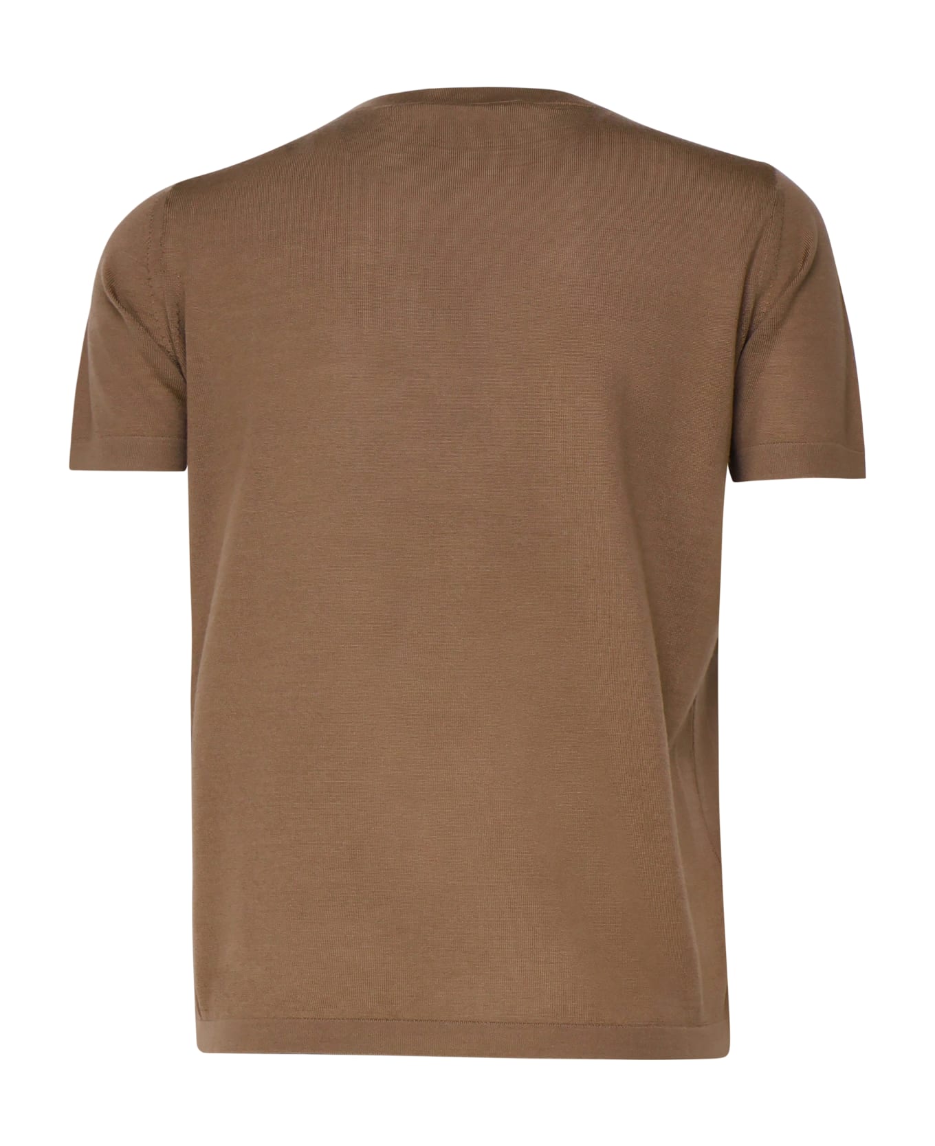 'S Max Mara Egidio T-shirt In Virgin Wool - Brown