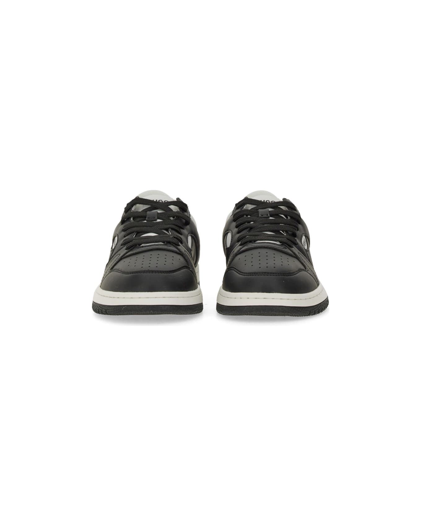 Hugo Boss Leather Sneaker - BLACK スニーカー
