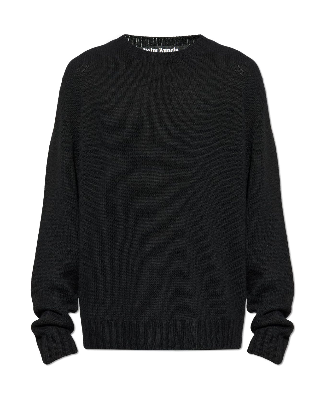 Palm Angels Crew Neck Sweater - Black Re