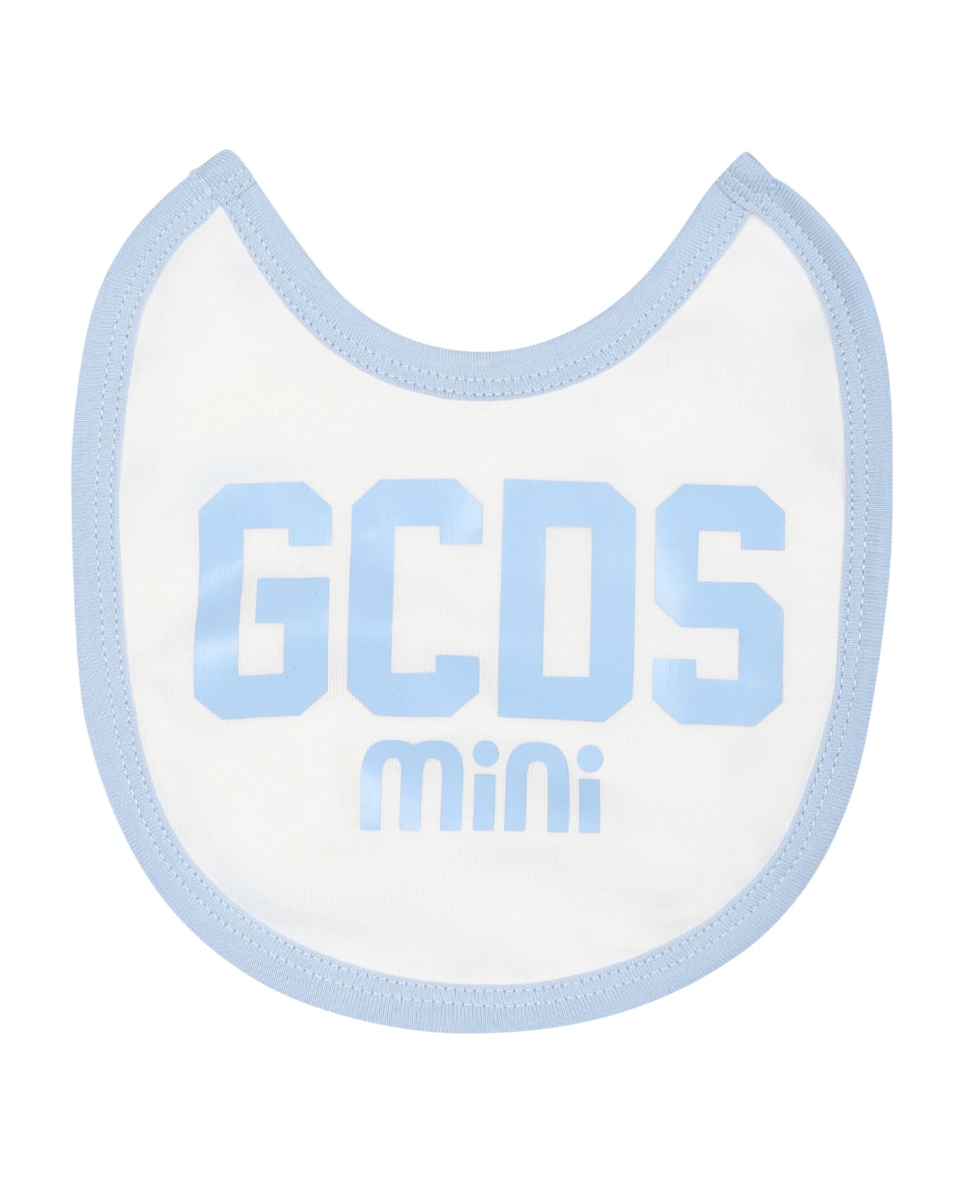 GCDS Mini Jumpsuit For Babies With Logo - Light Blue ボディスーツ＆セットアップ