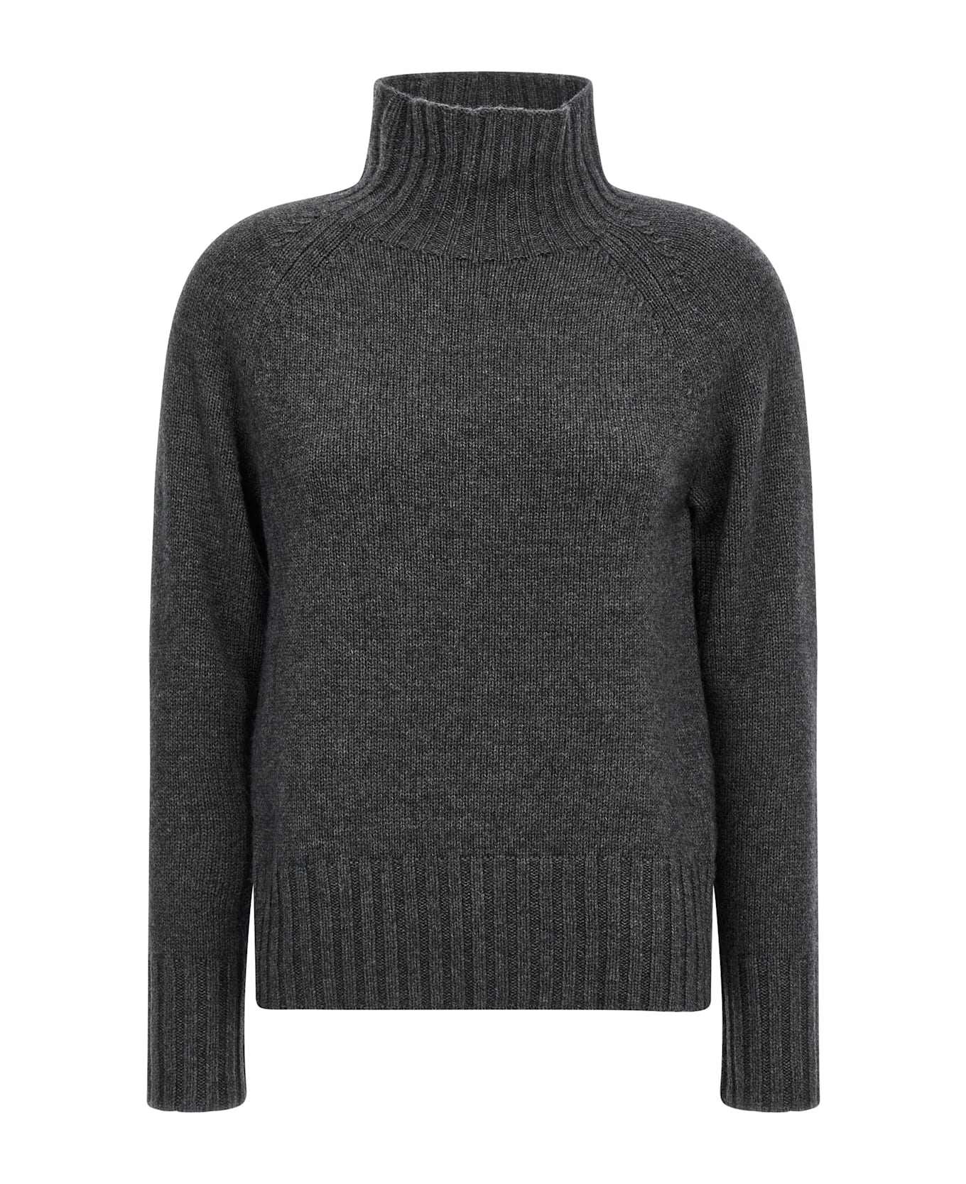 'S Max Mara 'mantova' Turtleneck Sweater - Gray