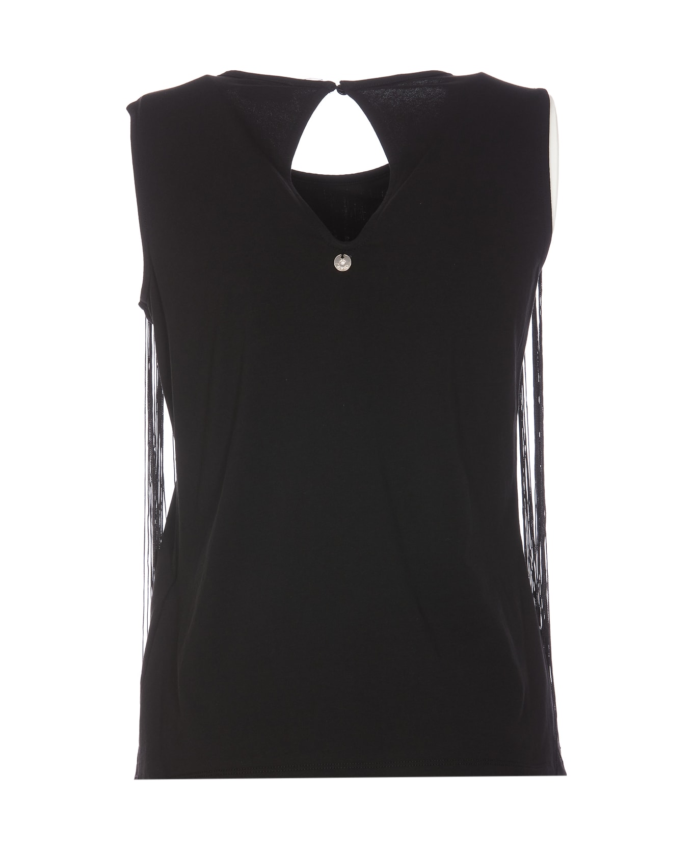 Liu-Jo Frangine Top - Black Tシャツ