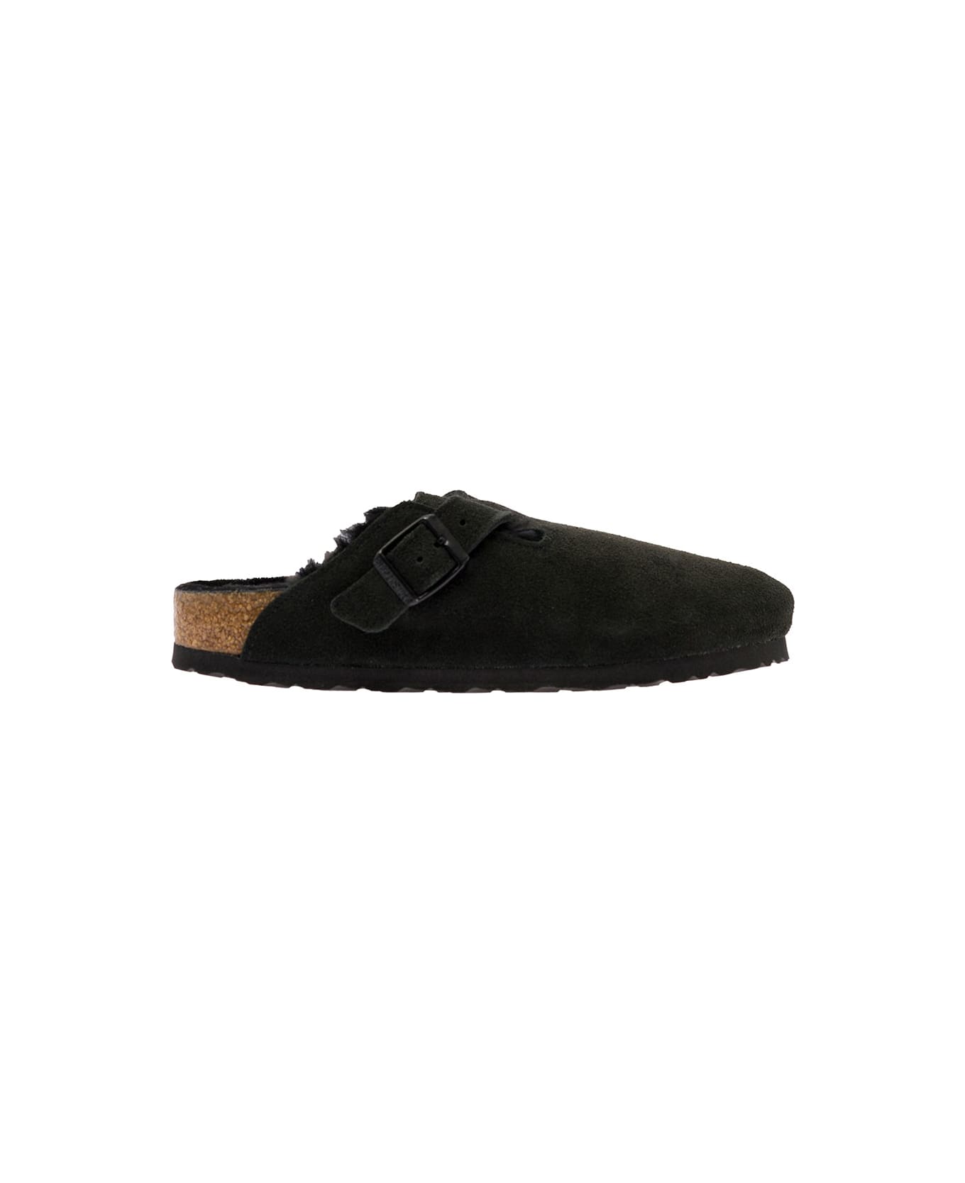 Birkenstock 
boston
 Black Shearling Sabot Man Birkenstock - BLACK