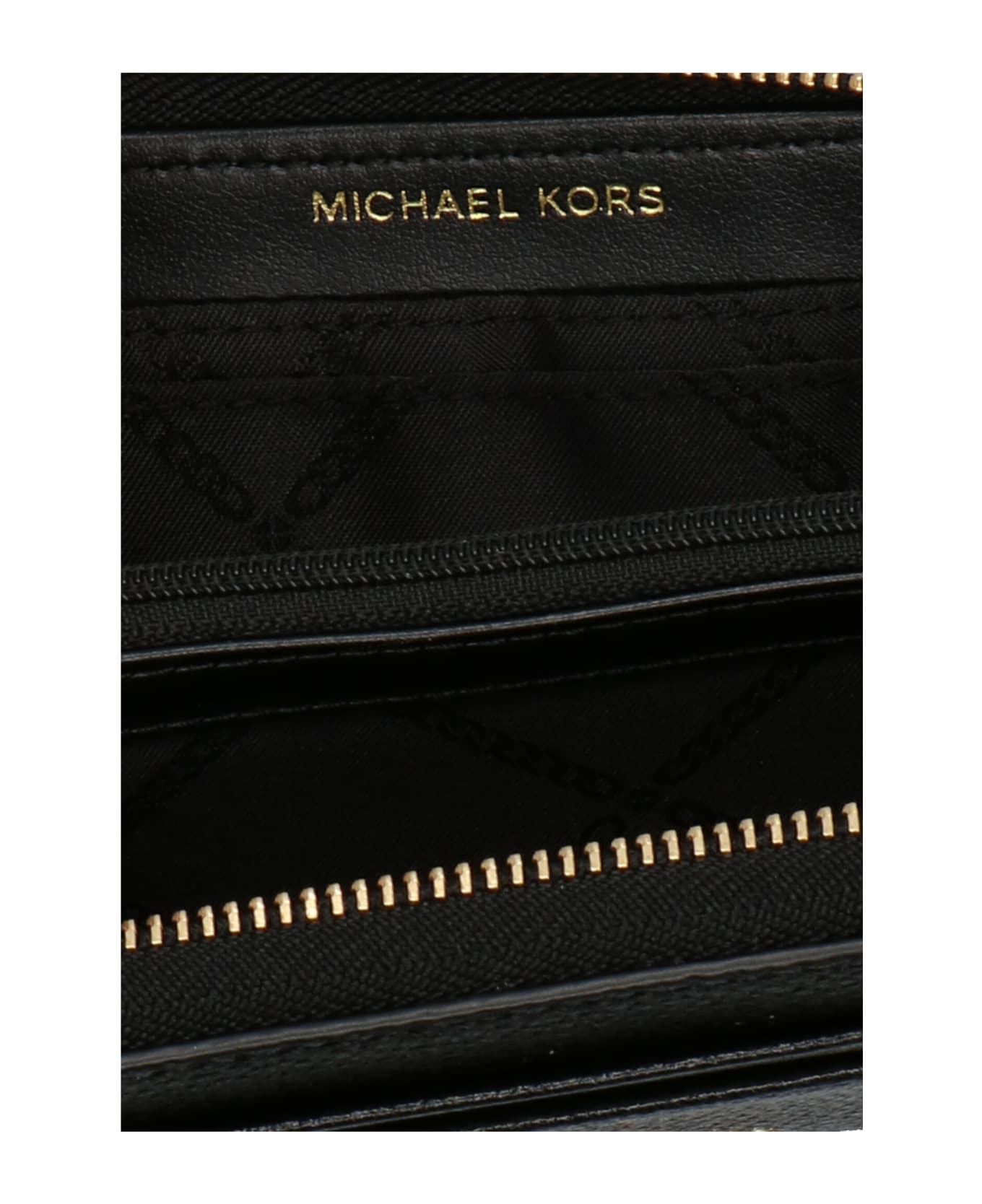 Michael Kors Logo Leather Wallet - Black  
