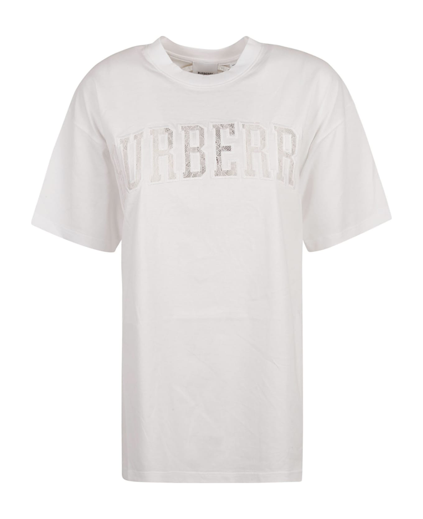 Burberry Logo Lace T-shirt - White Tシャツ