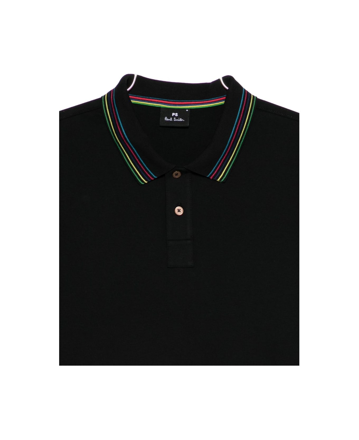 Paul Smith Cotton Polo Shirt - Black