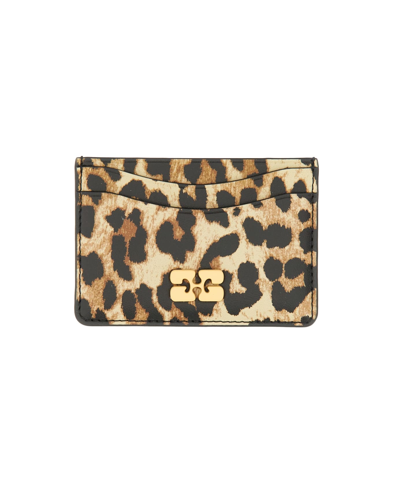 Ganni Card Holder With Animal Motif - Leopardato