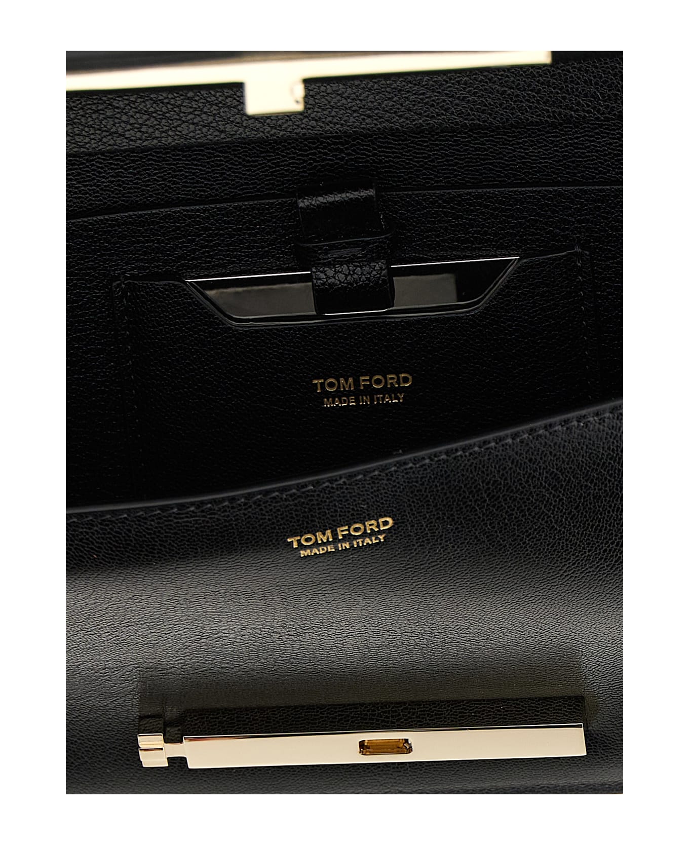 Tom Ford 'supple Grain' Shoulder Bag - Black  