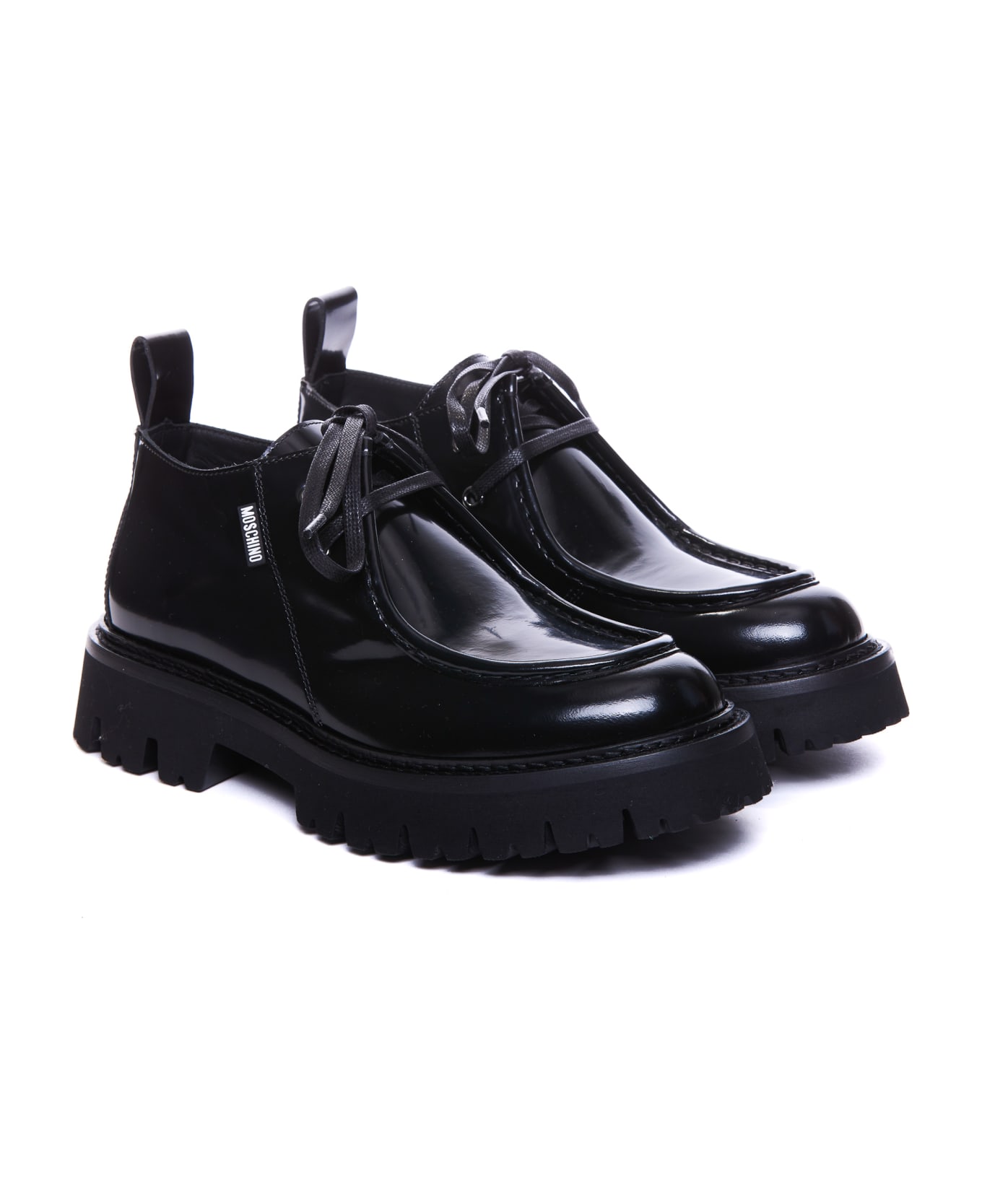 Moschino Lace Up Shoes - Black