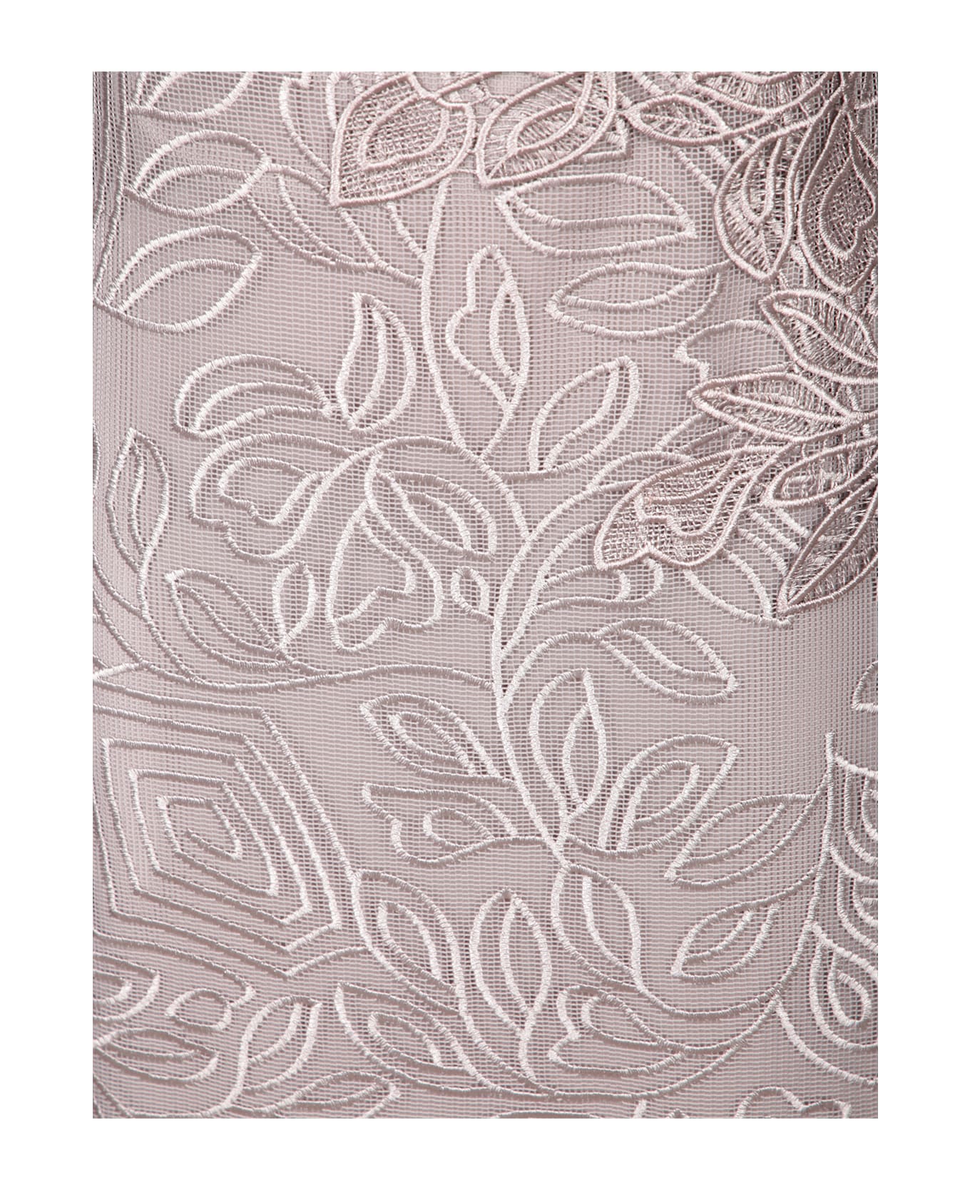 Alberta Ferretti Folie Beige Macramã© Sheath Dress - Beige