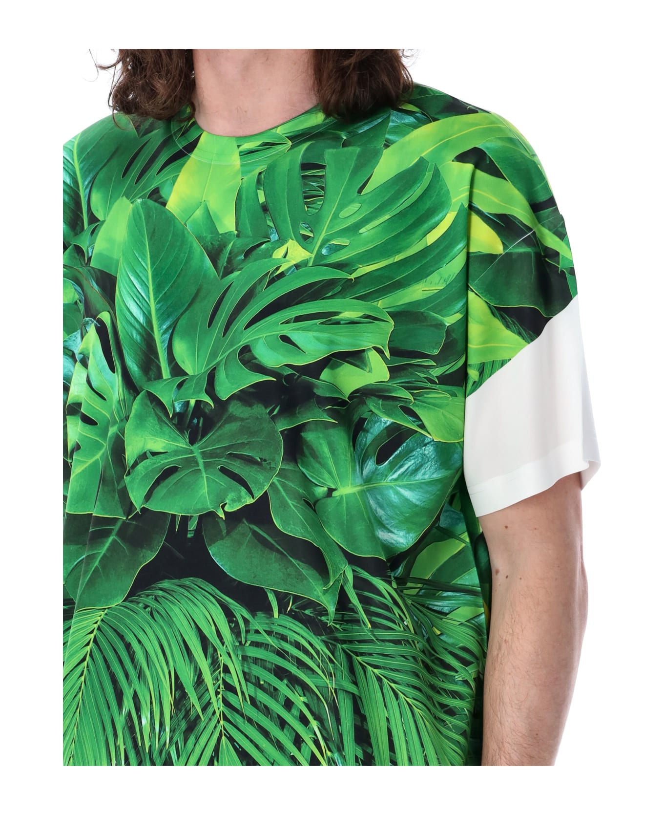 Comme Des Garçons Homme Plus T-shirt - GREEN MULTI シャツ