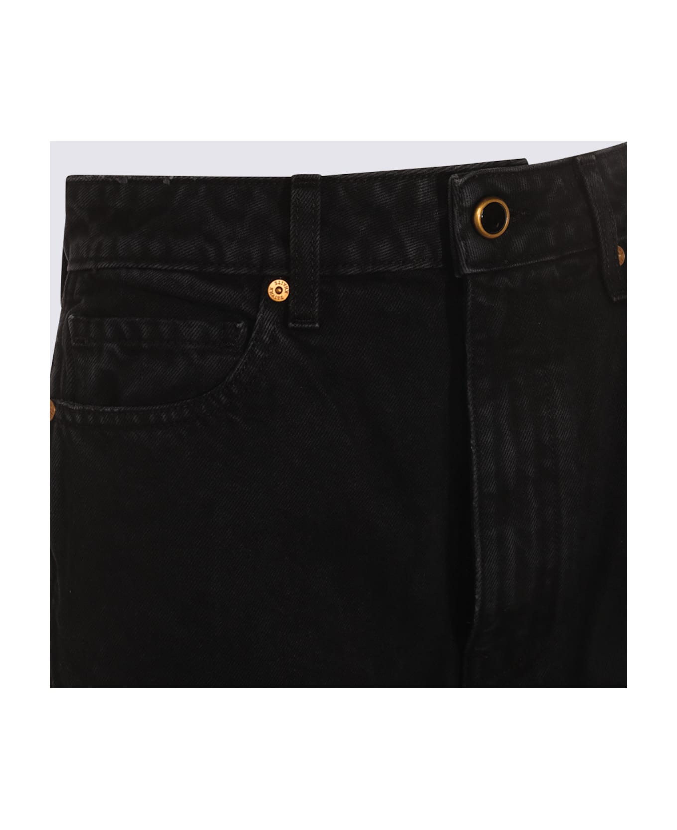 Khaite Black Cotton Jeans - PRESCOTT