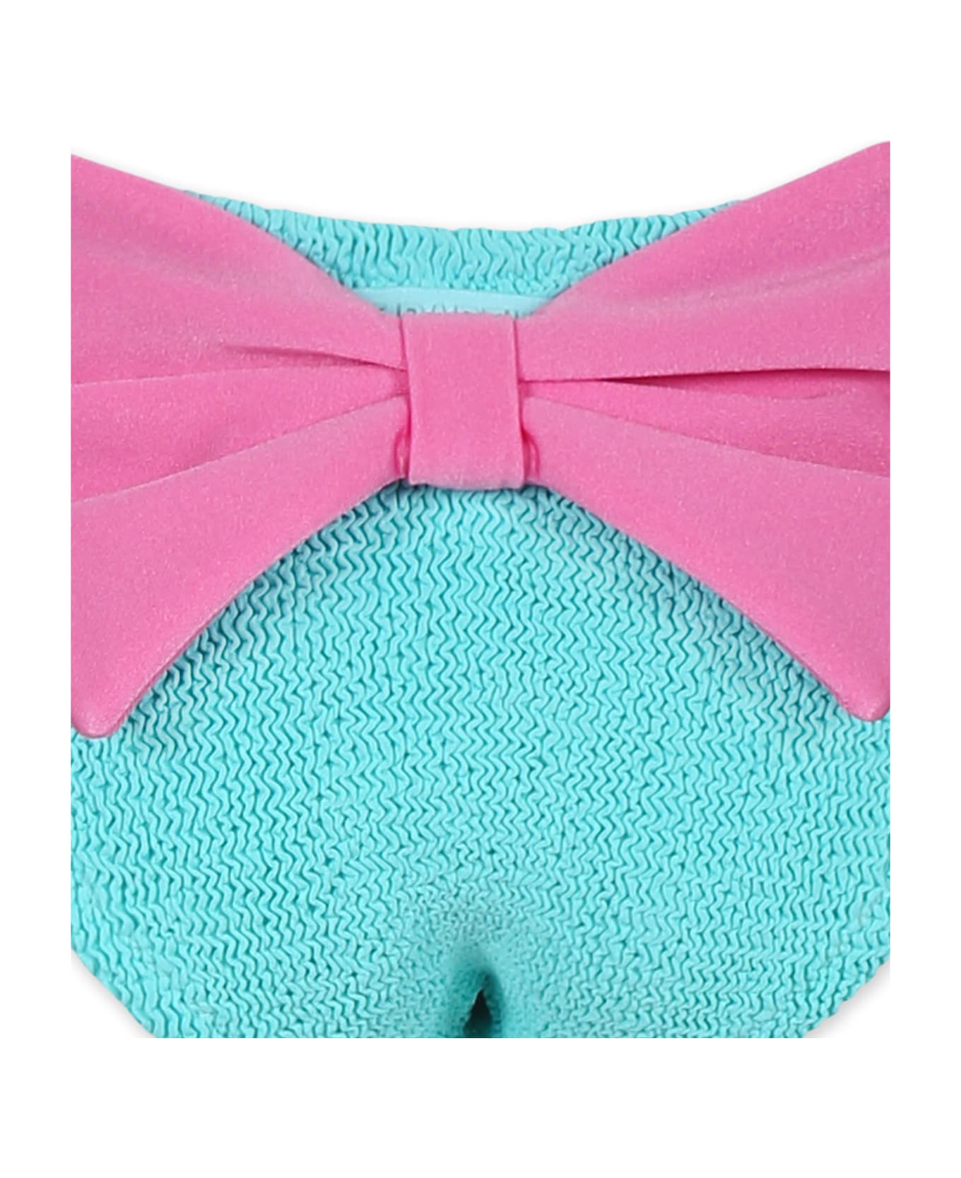 MC2 Saint Barth Green Swim Briefs For Girl With Bow - Green