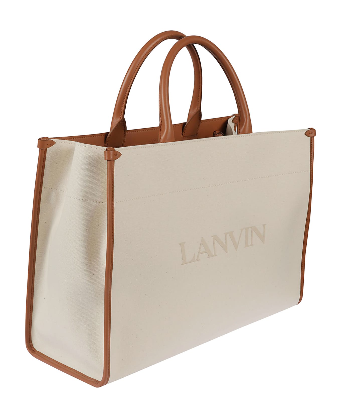 Lanvin Logo Tote - Off-White