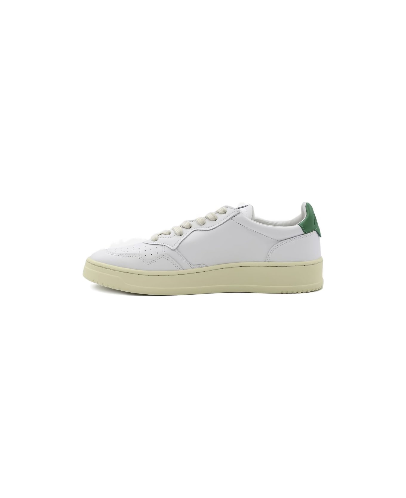 Autry Medialist Low Leather Sneakers - Green