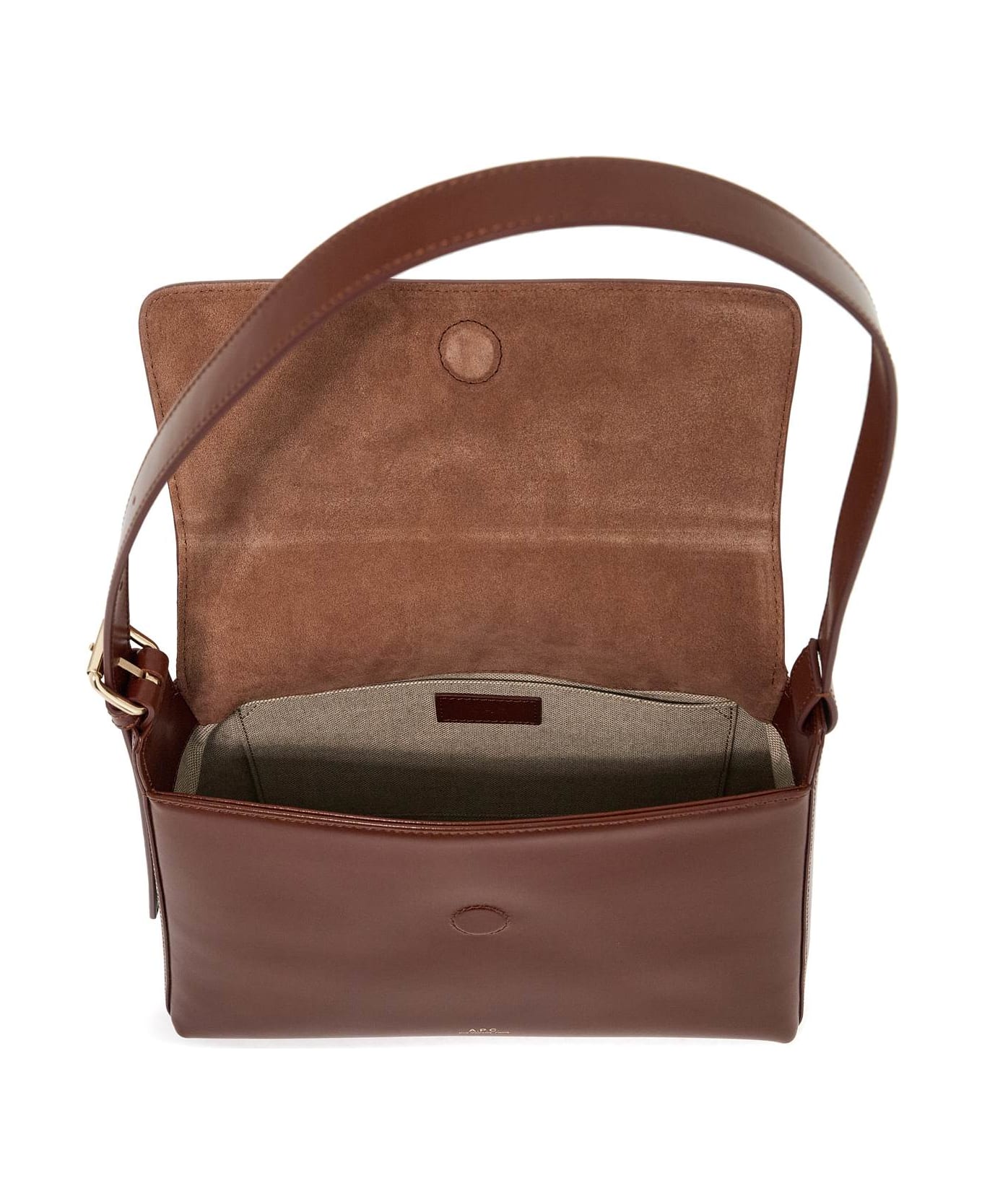 A.P.C. Virginie Baguette Bag - NOISETTE (Brown)