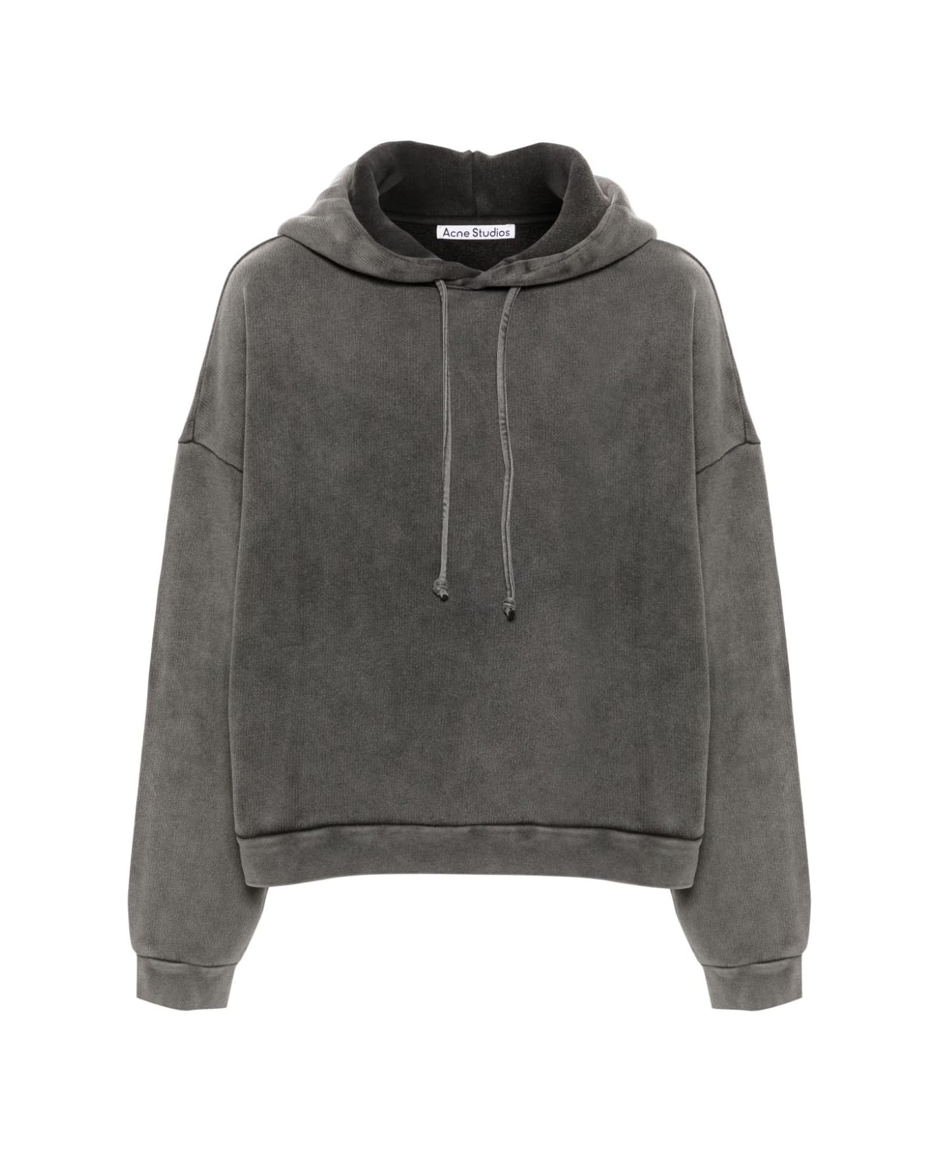 Acne Studios Logo Cotton Sweatshirt - Grey