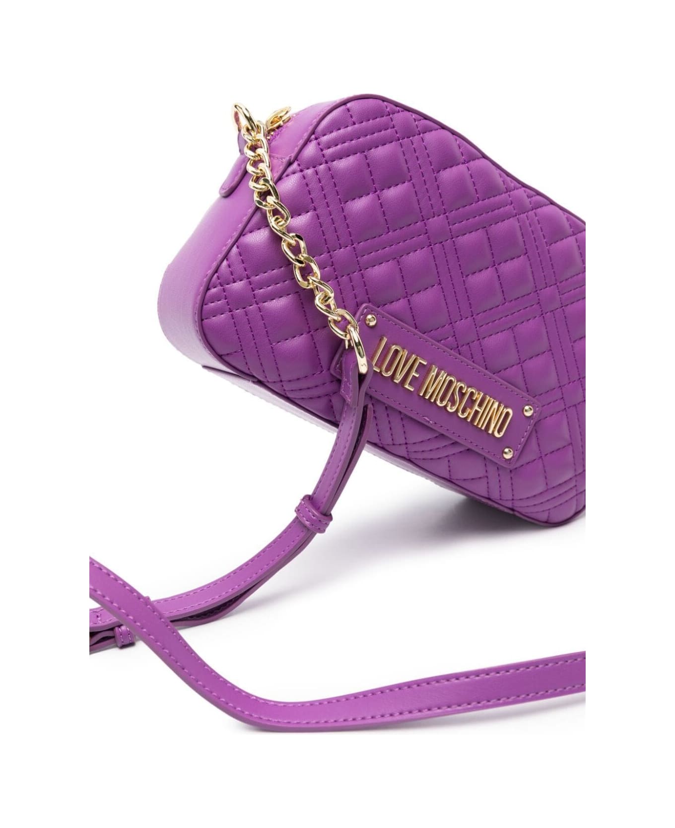 Love Moschino Quilted Shoulder Bag - Purple ショルダーバッグ