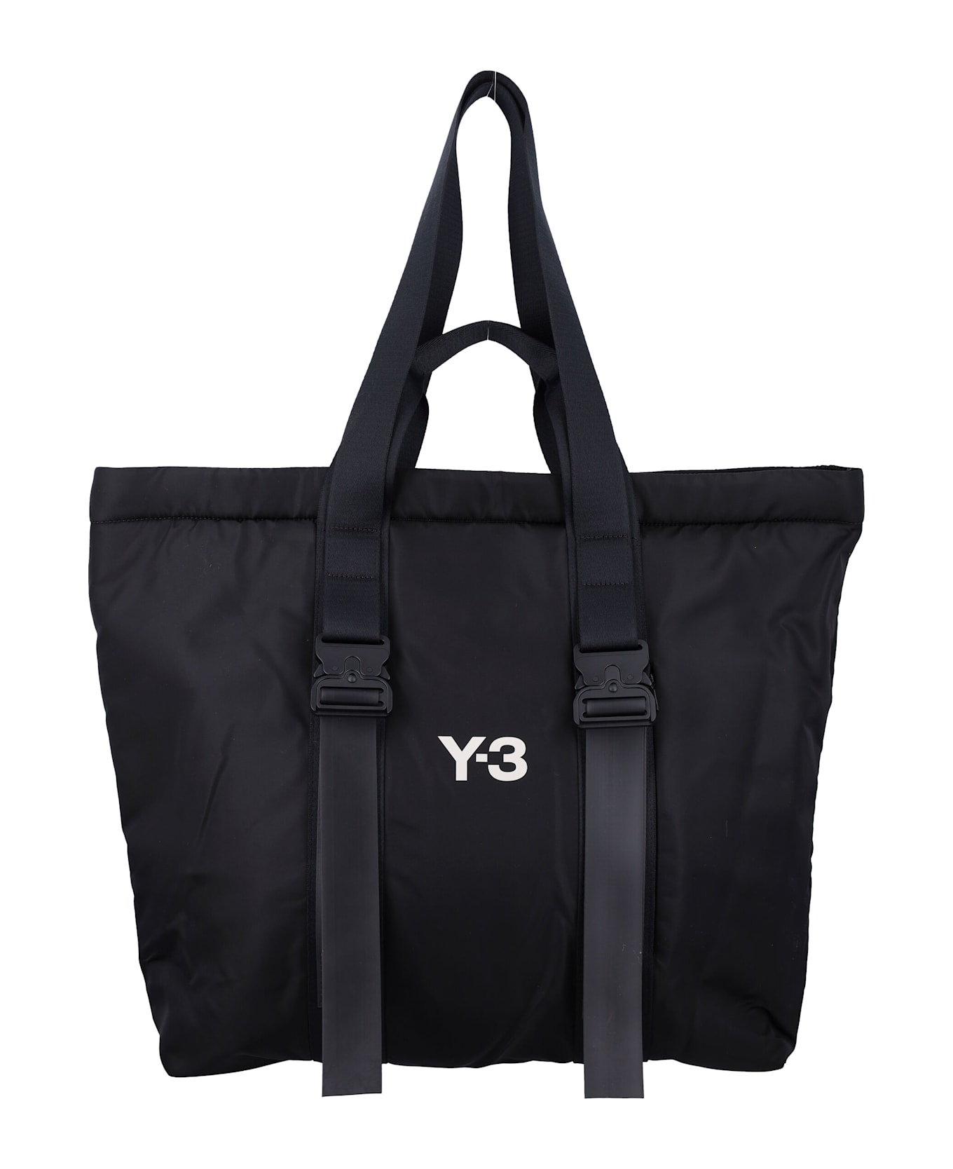 Y-3 Logo Shopper Bag - BLACK