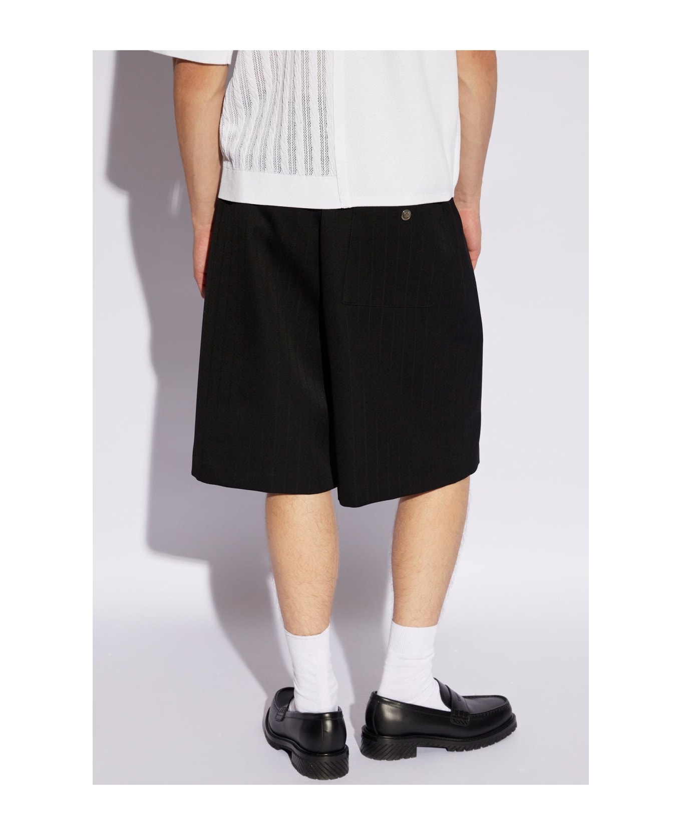 Jacquemus 'juego' Linen Shorts - BLACK