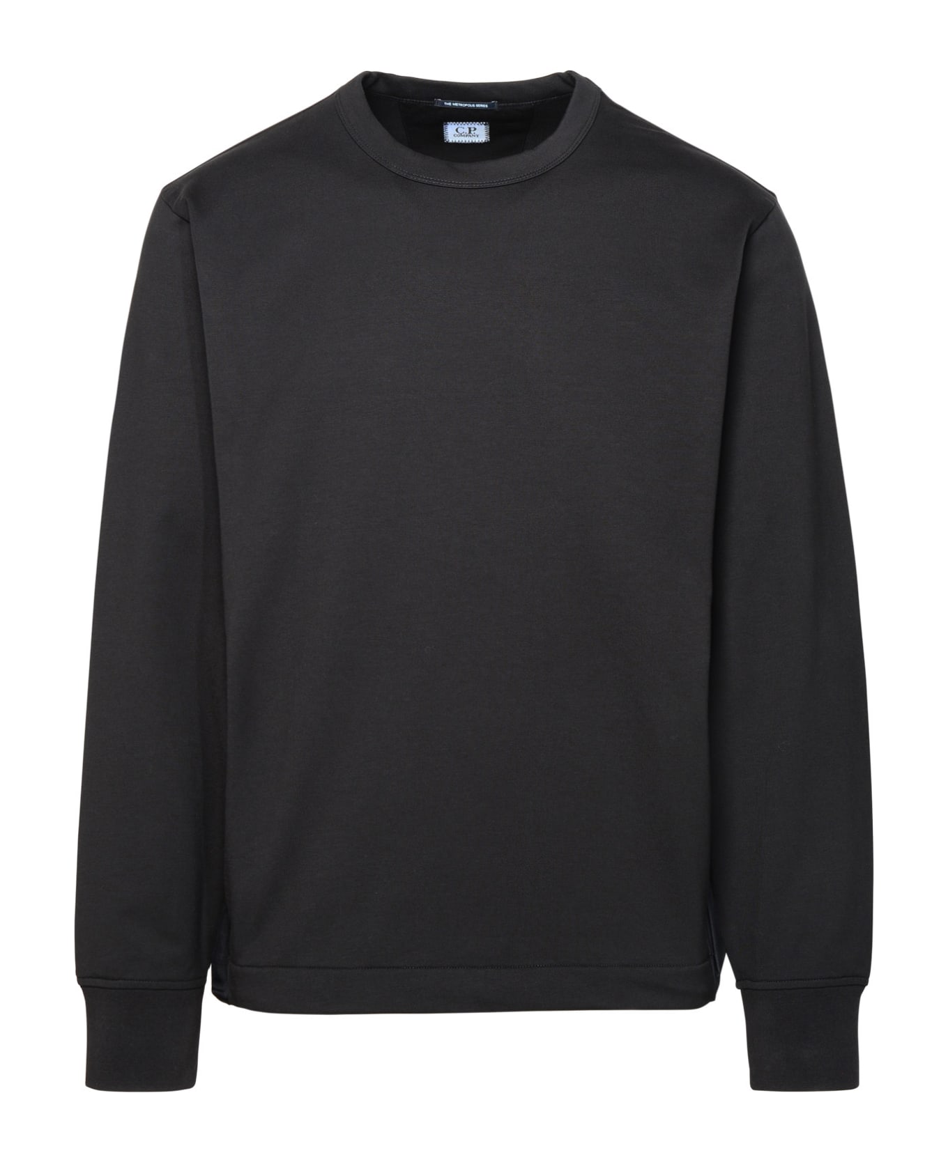 C.P. Company Black Cotton Blend Sweatshirt - Black フリース