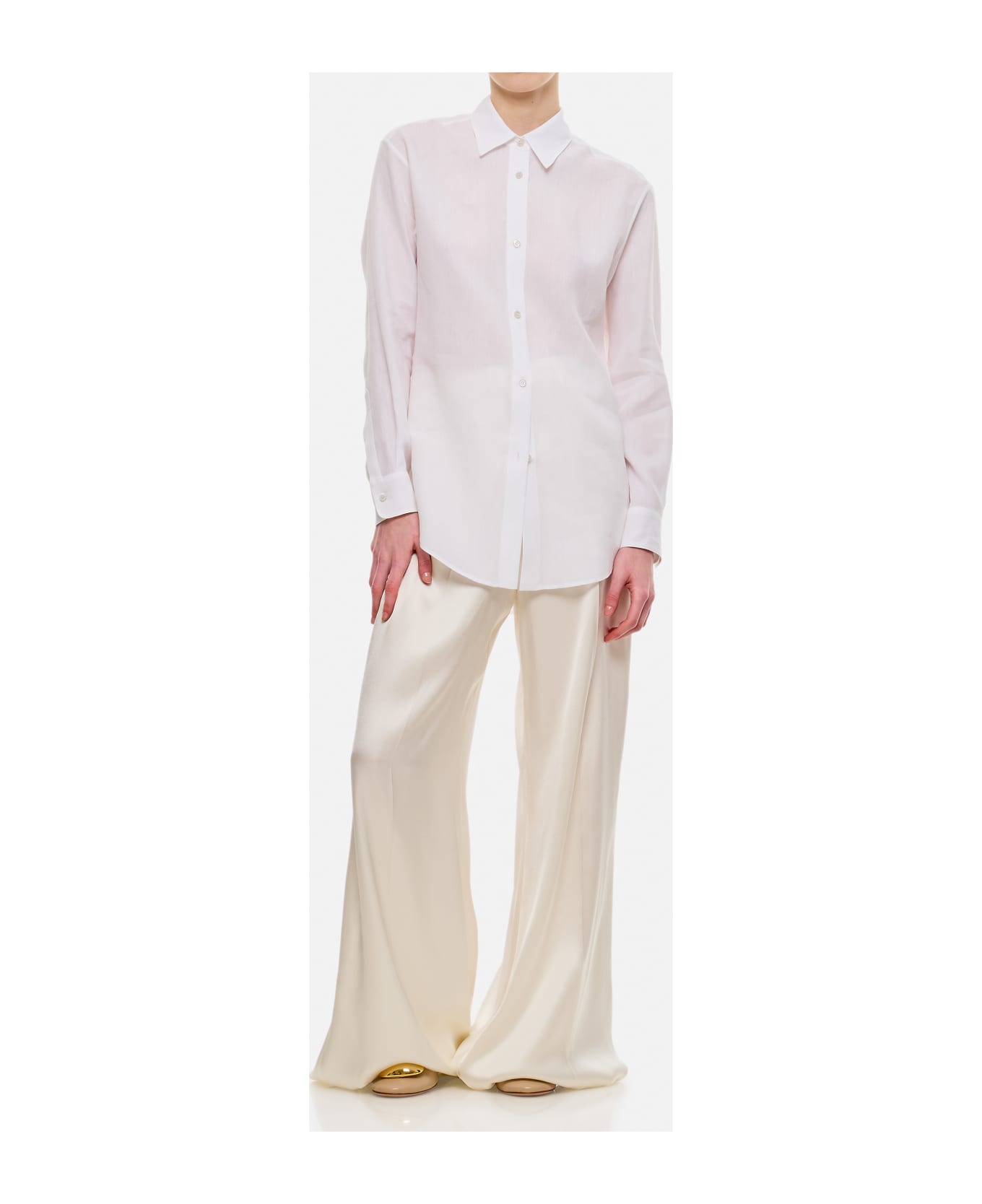 Gabriela Hearst Ferrara Cotton Shirt - White