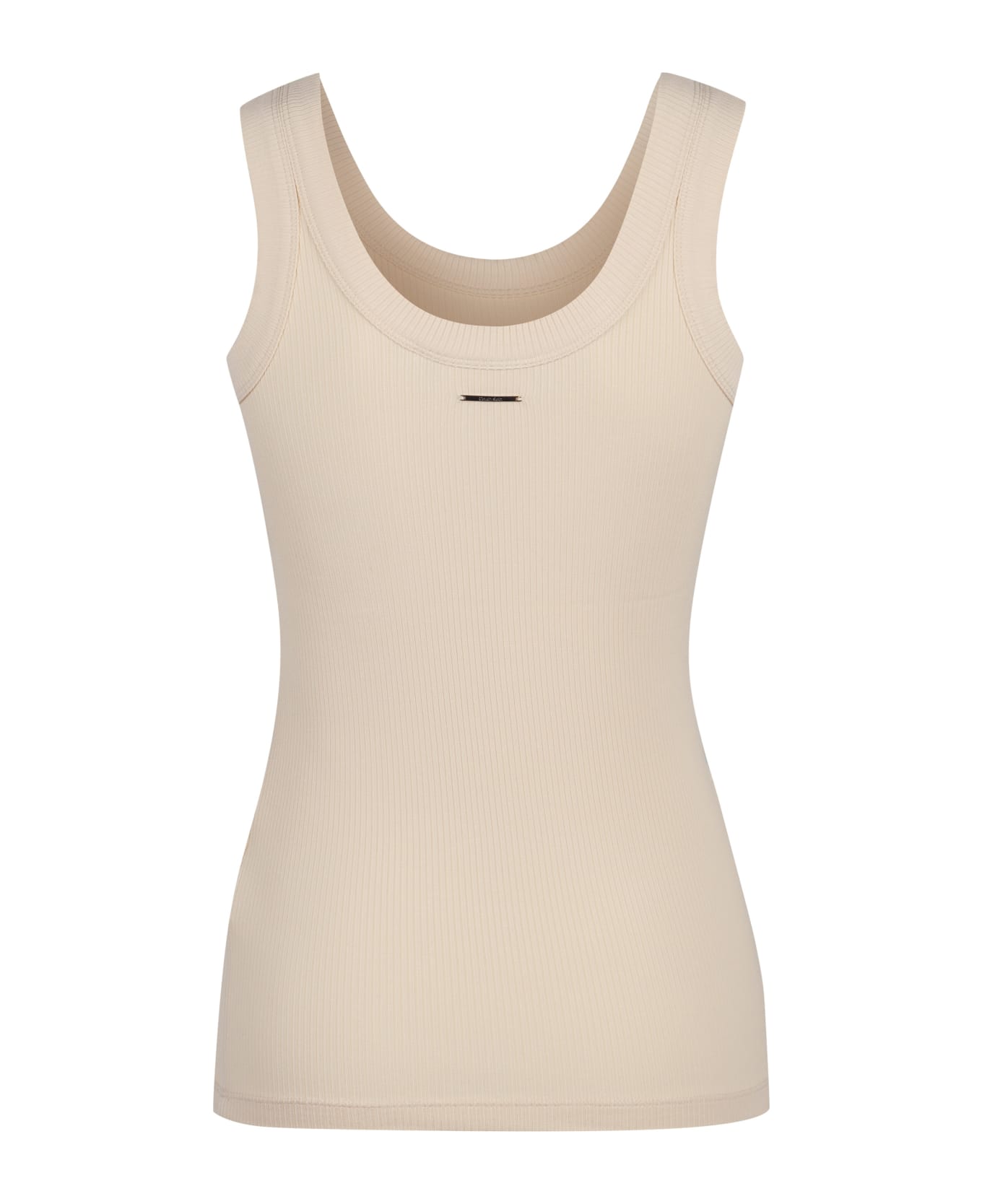 Calvin Klein Ribbed Tank Top - panna