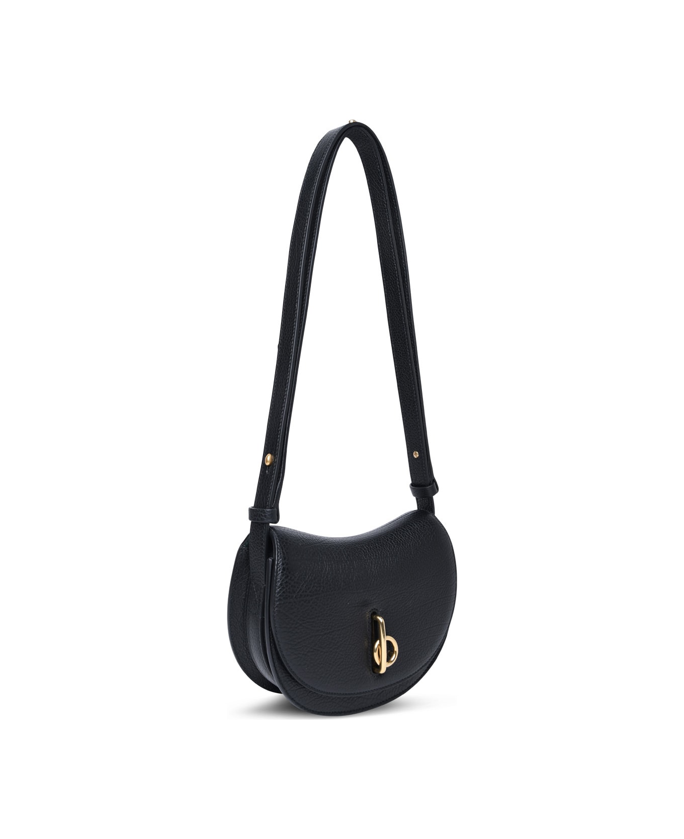 Burberry 'rocking Horse' Mini Bag In Black Leather - Black トートバッグ