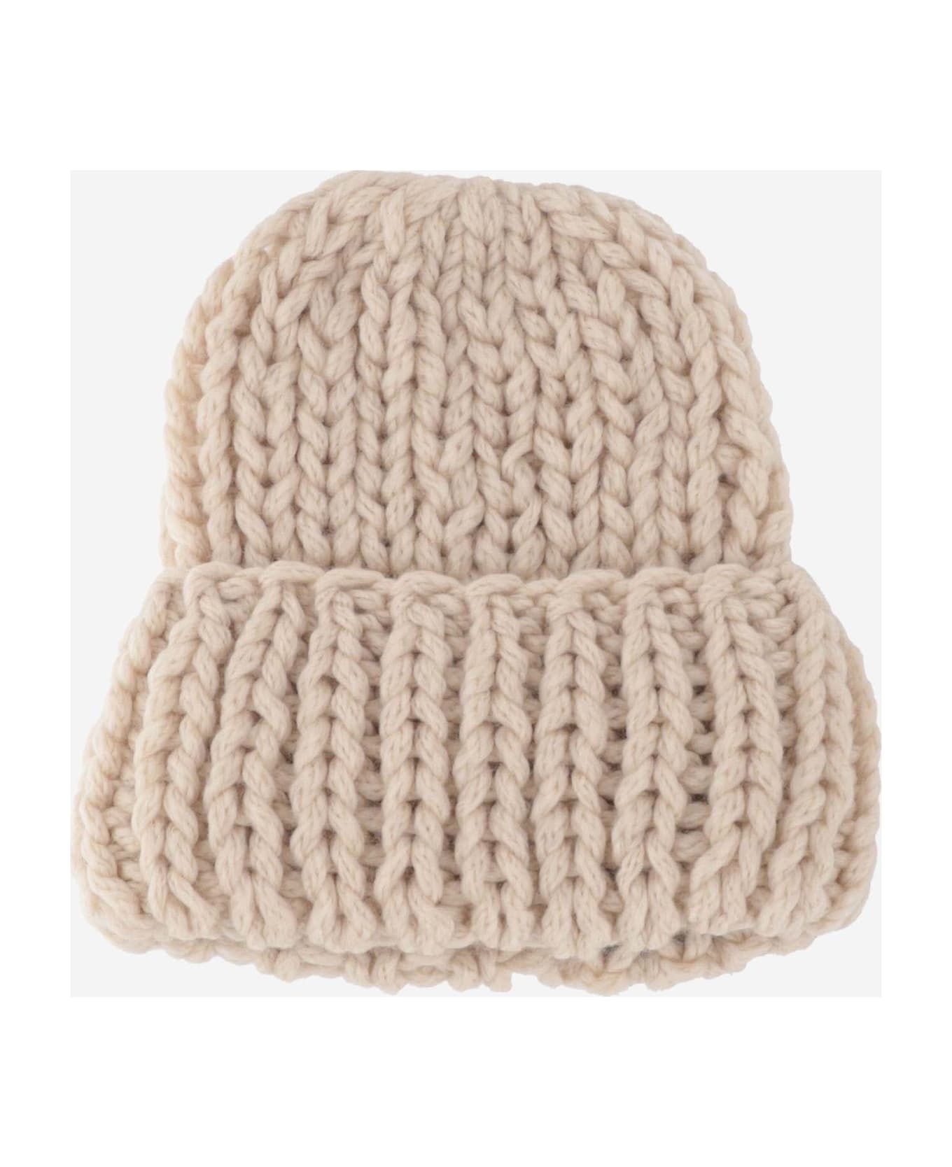 Evyinit Merino Wool Blend Hat - Beige