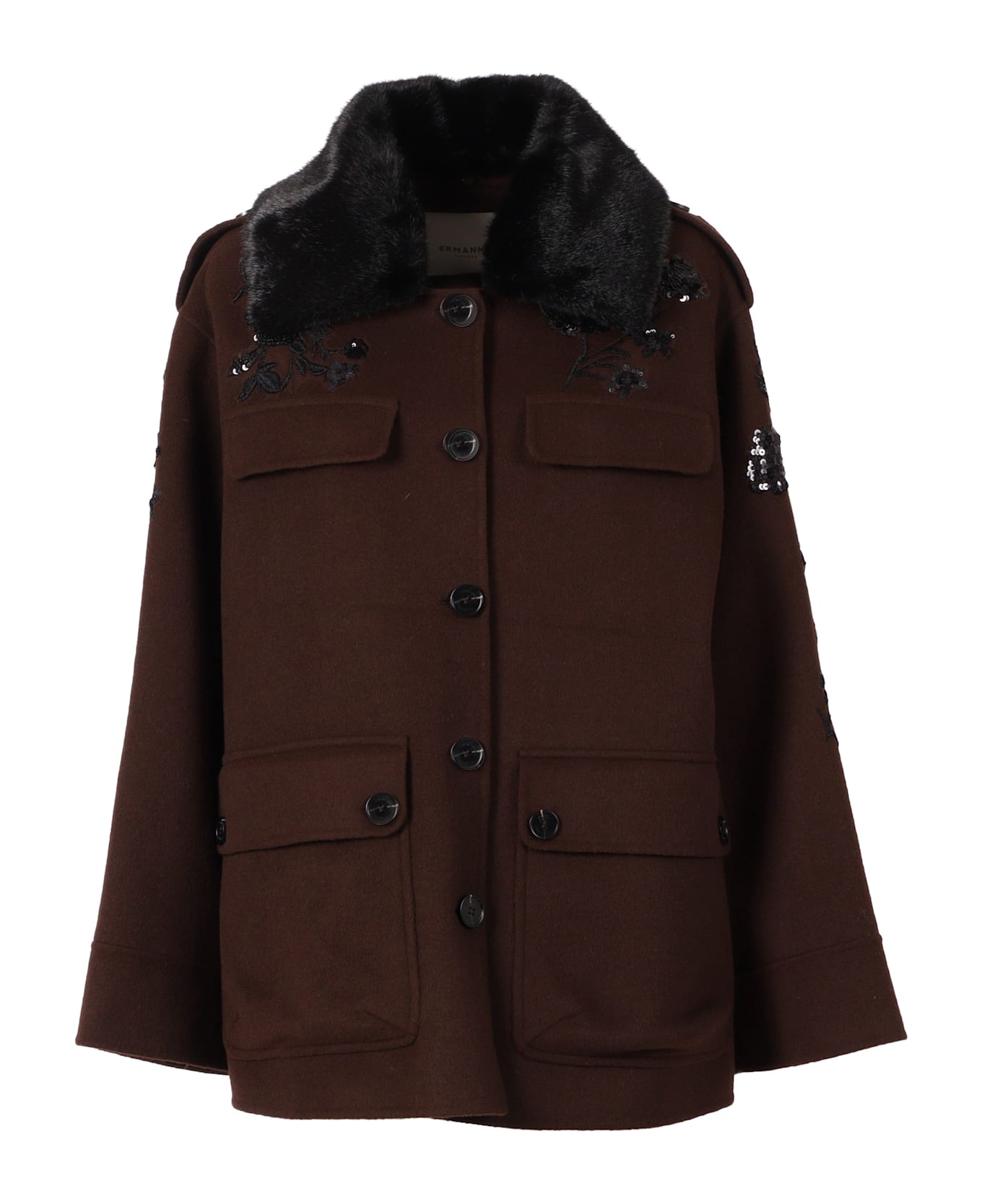 Ermanno Ermanno Scervino Coat - BROWN
