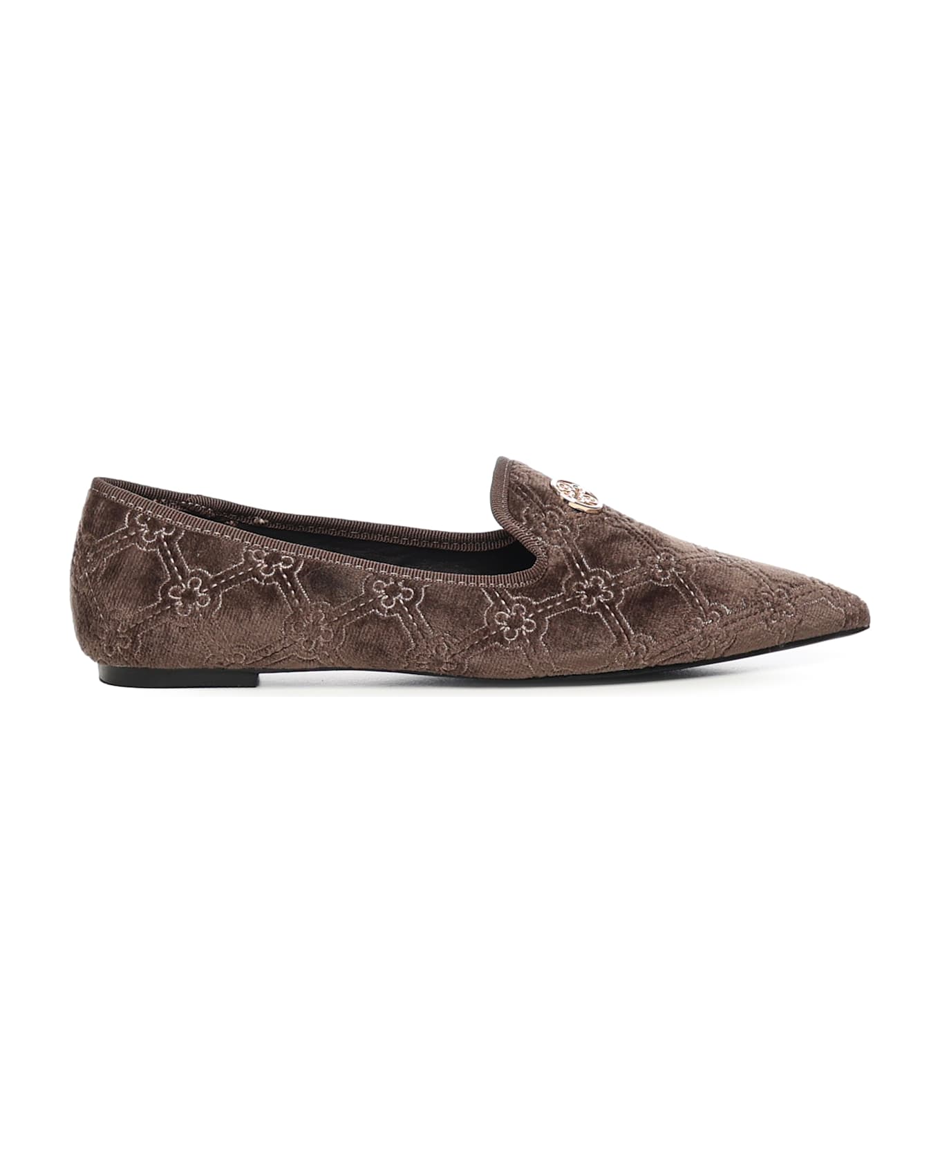 V73 Iris Winter Loafers With Logo - Beige