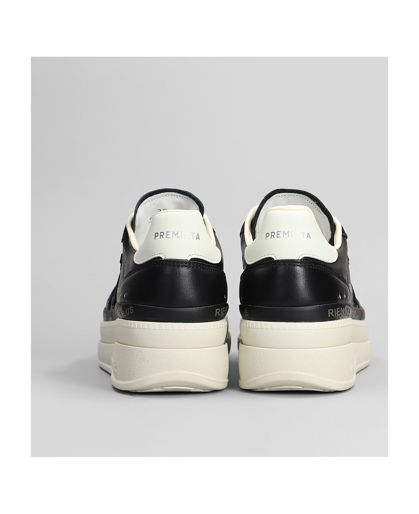 Premiata Micol Sneakers In Black Leather - black