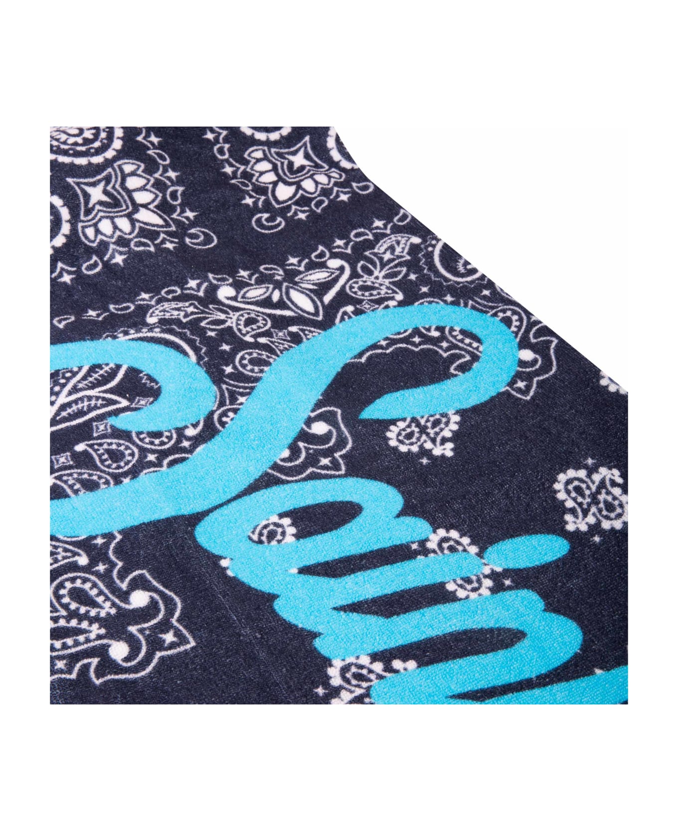 MC2 Saint Barth Soft Terry Beach Towel With Blue Bandanna Print - BLUE ビーチタオル
