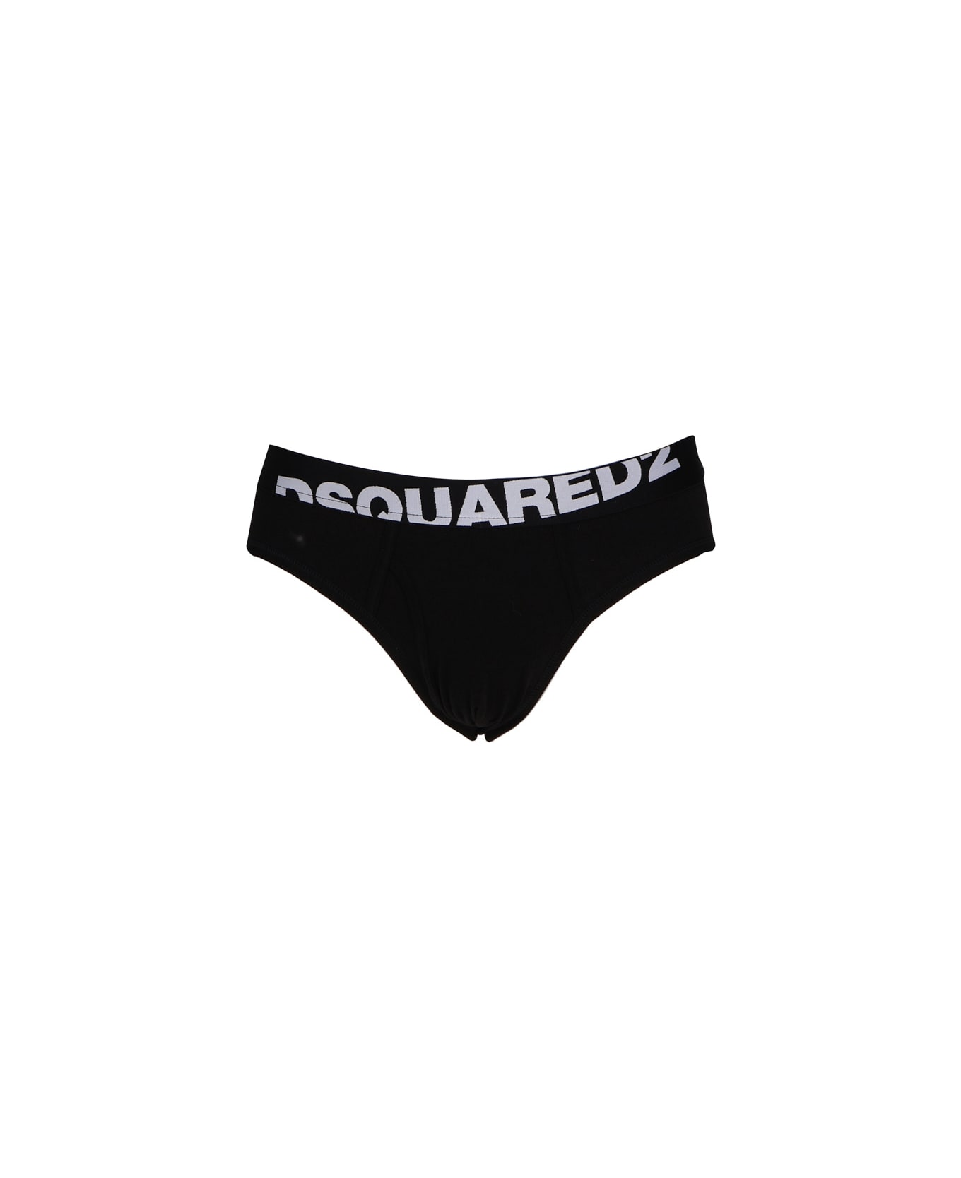 Dsquared2 Double Underwear Briefs With Logo - Black