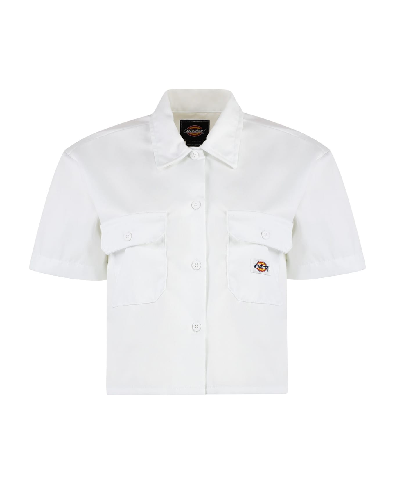 Dickies Short Sleeve Cotton Blend Shirt - White